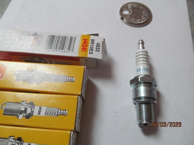 (4) NGK BR10ES Spark Plugs - High Performance Powersports 4832 Free Gap tool