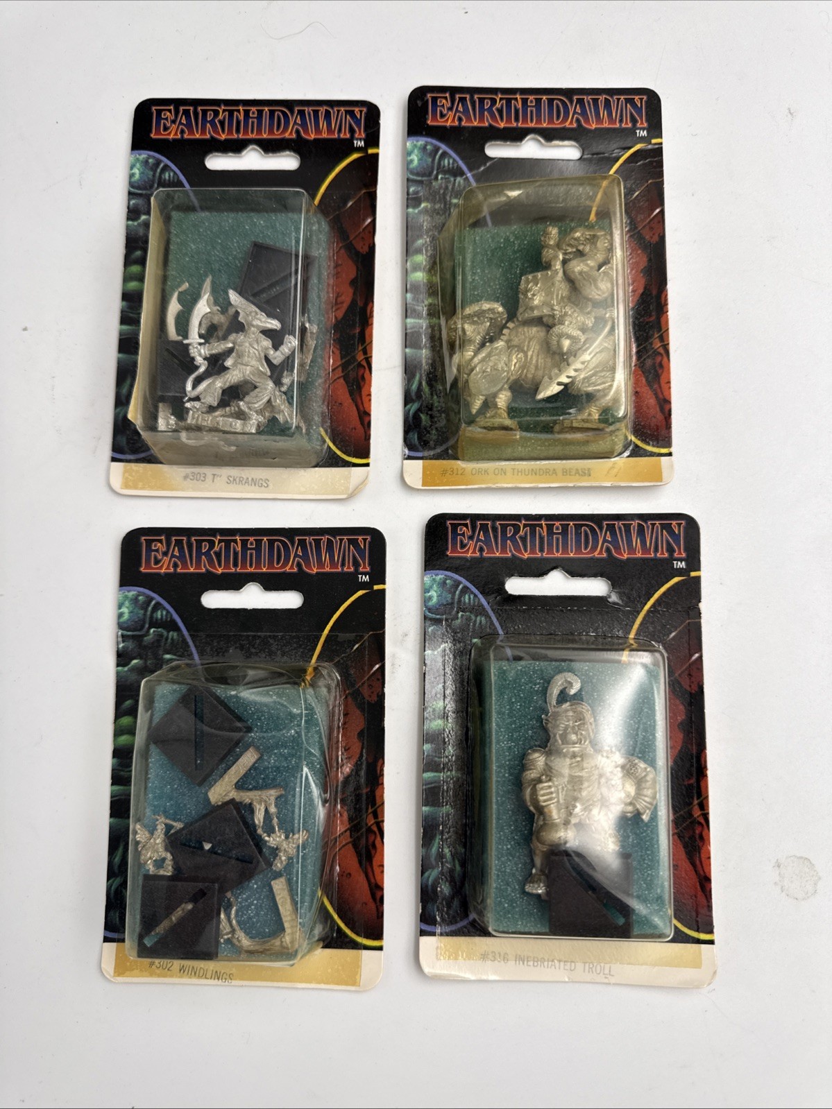 Earthdawn Windlings, T Skrangs, Orks, And Trolls. NIB 4 Boxes