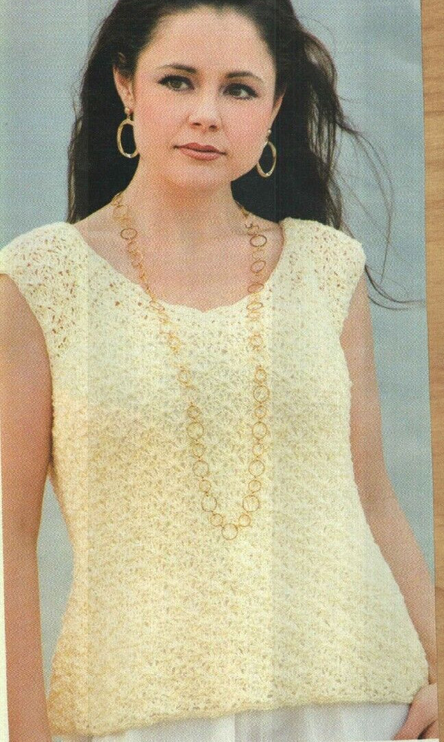 LUCY SHELL & COWL TOP 5 SIZES WOMEN'S CROCHET PATTERN INSTRUCTIONS