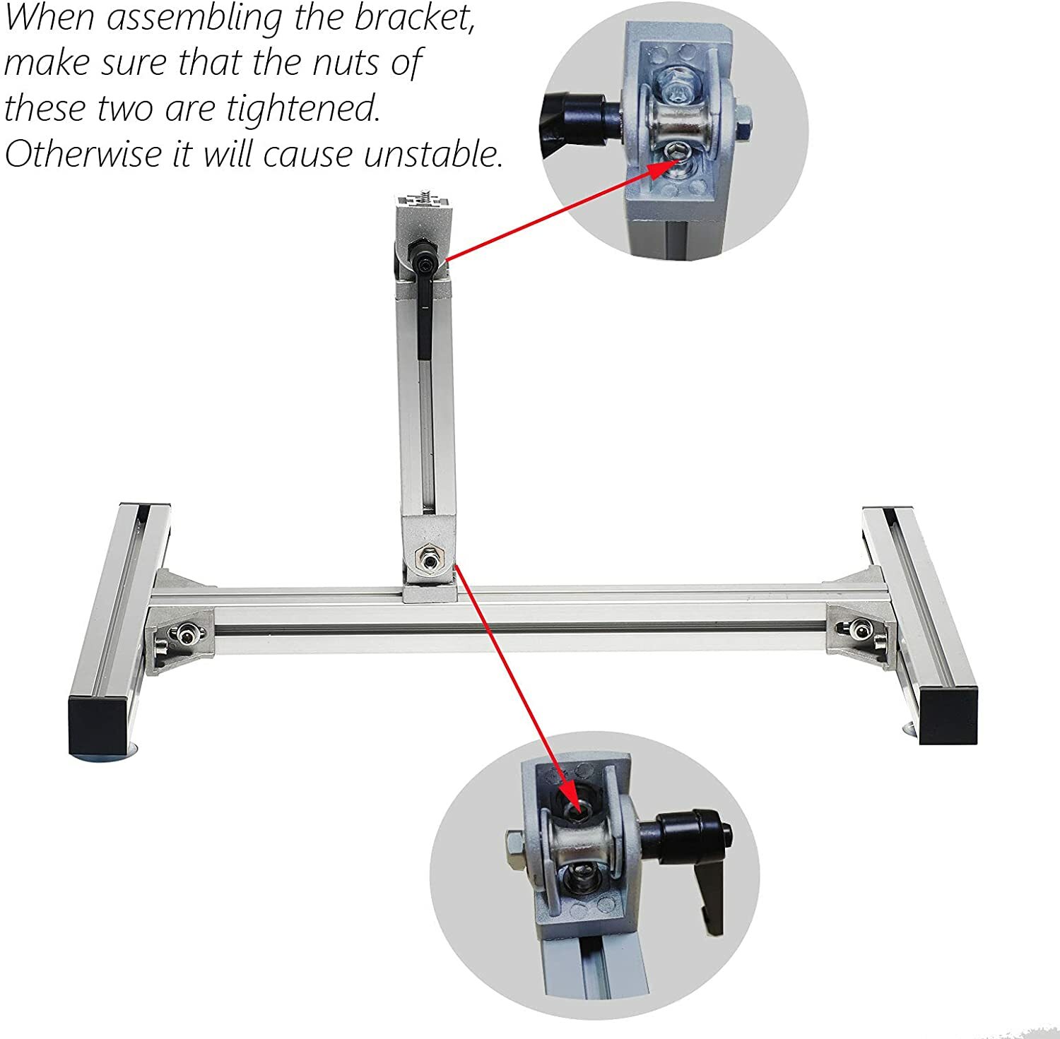DIY Linear Actuator Stands Aluminium Alloy Pitch Angle Adjustable Motor Bracket
