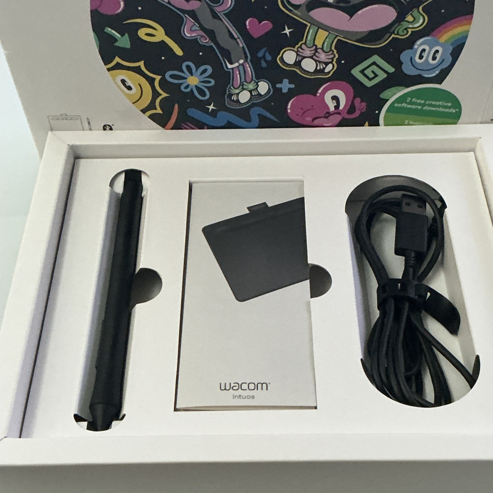 Wacom Intuos Creative Pen Graphics Tablet CTL-4100WL/K0-AX Black Bluetooth USB