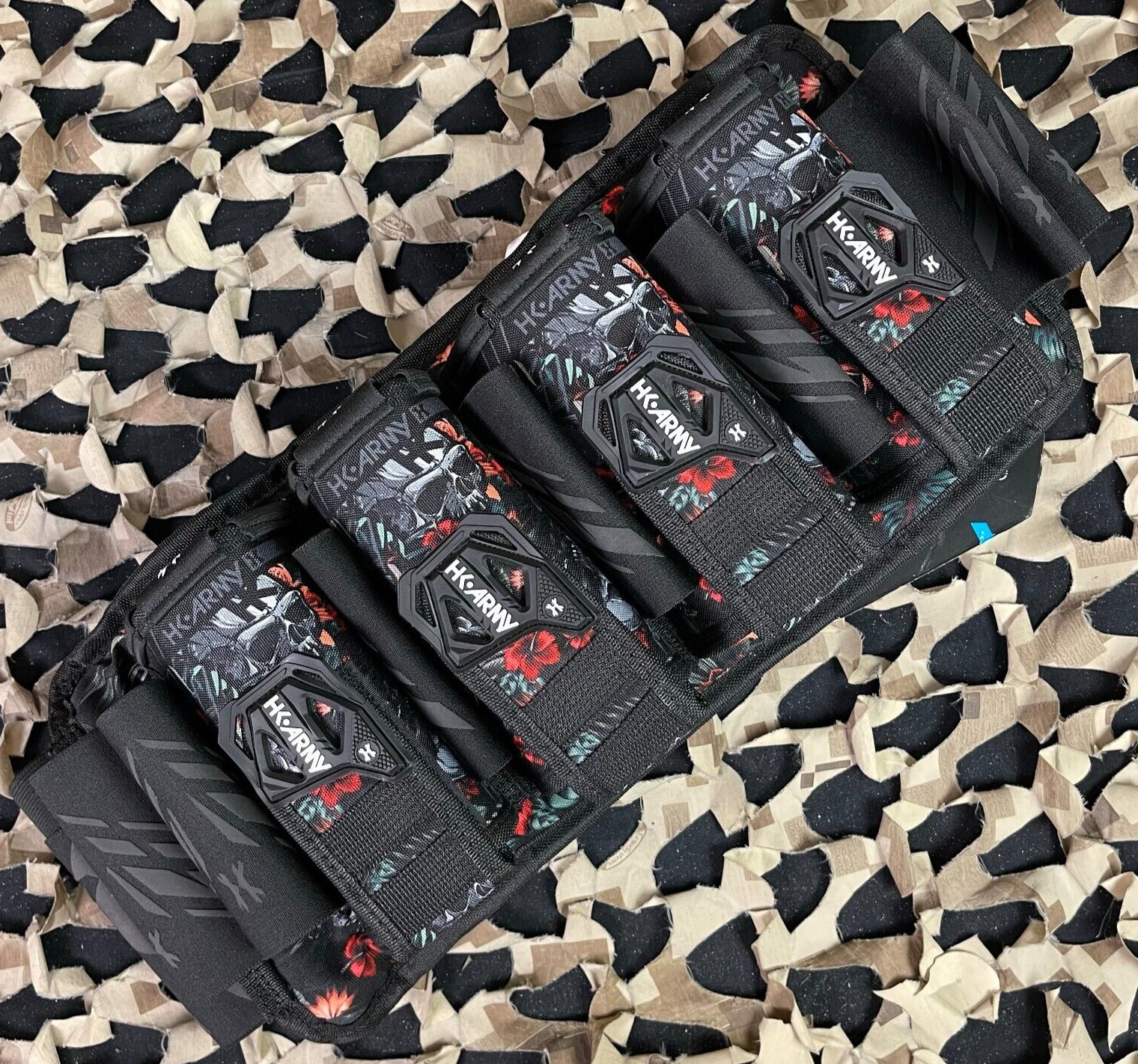 NEW HK Army Eject 4+3 Paintball Harness - Tropical Skull