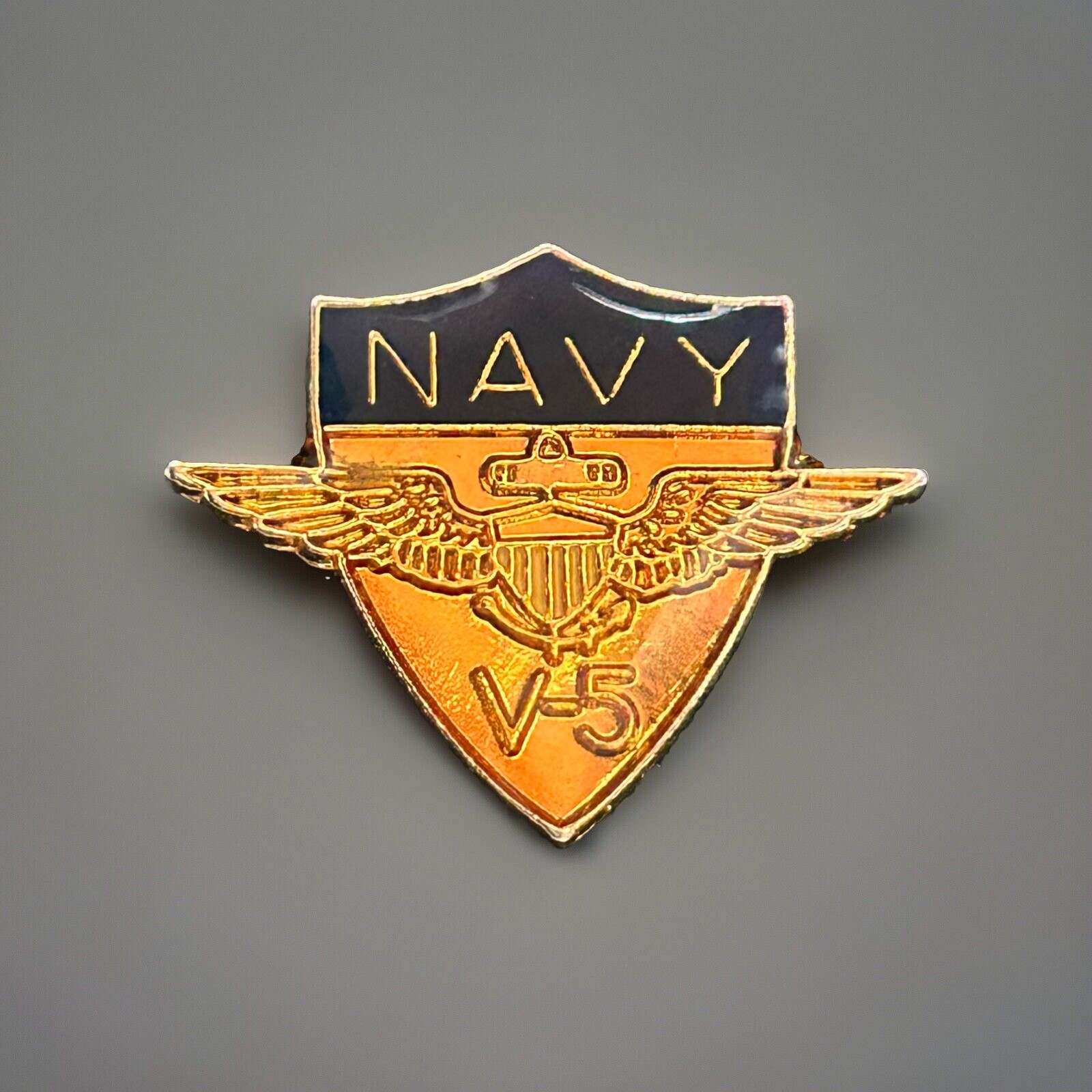US NAVY V-5 Lapel Pin USN V5