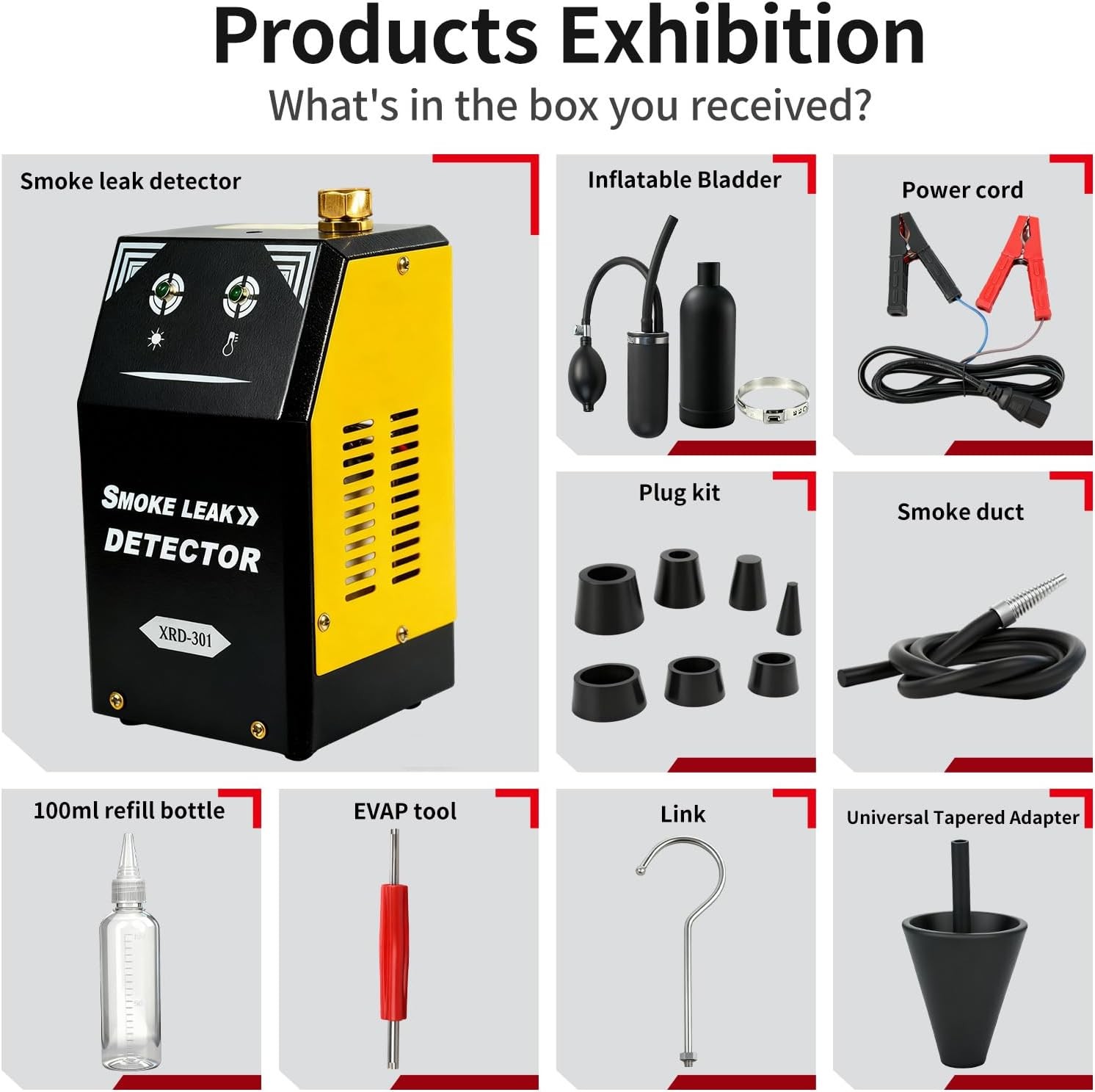Auto EVAP Smoke Detection Machine Leakage Tester Vacuum Pipe System Diagnostic