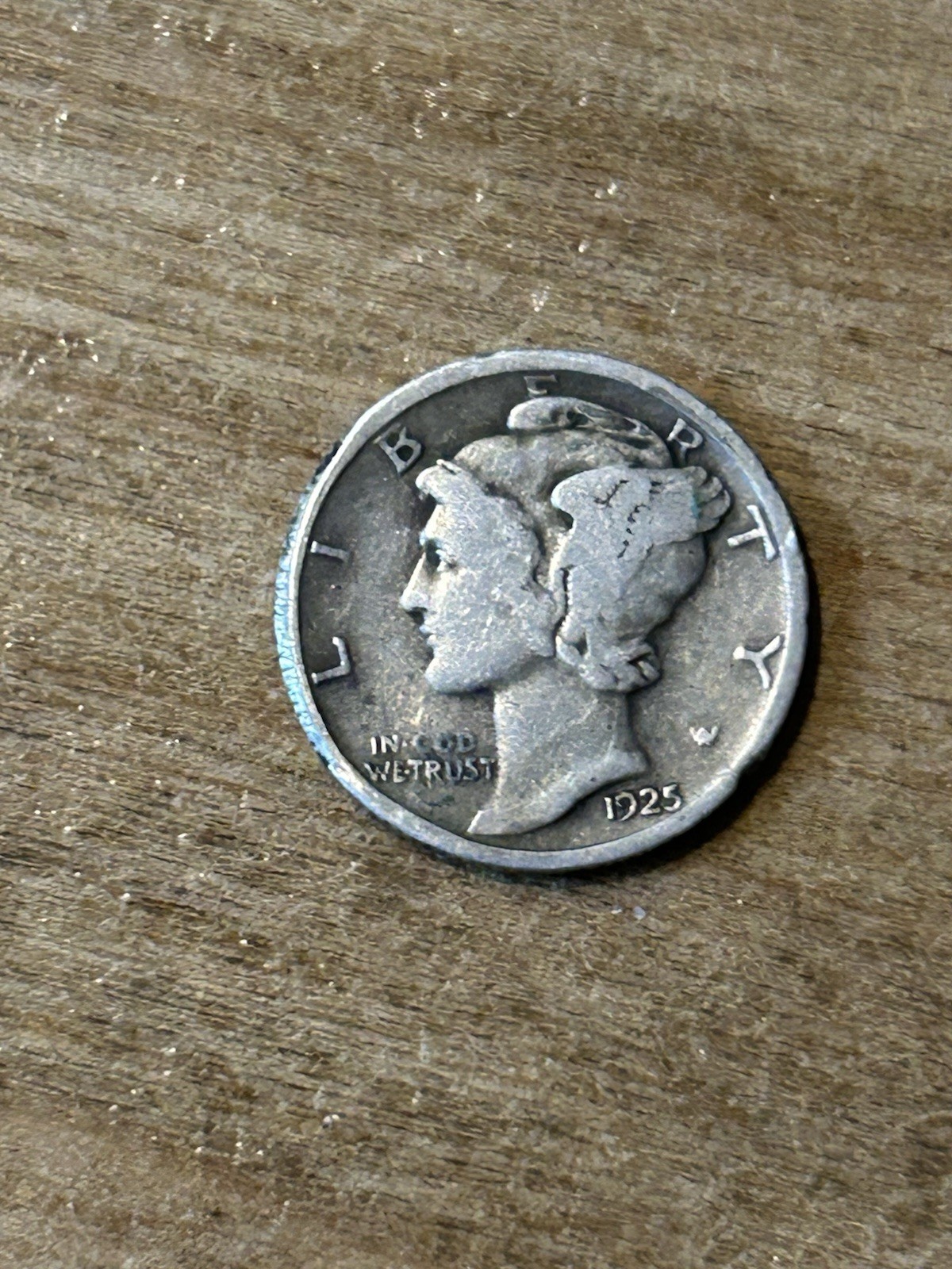 1925 Mercury Dime VG