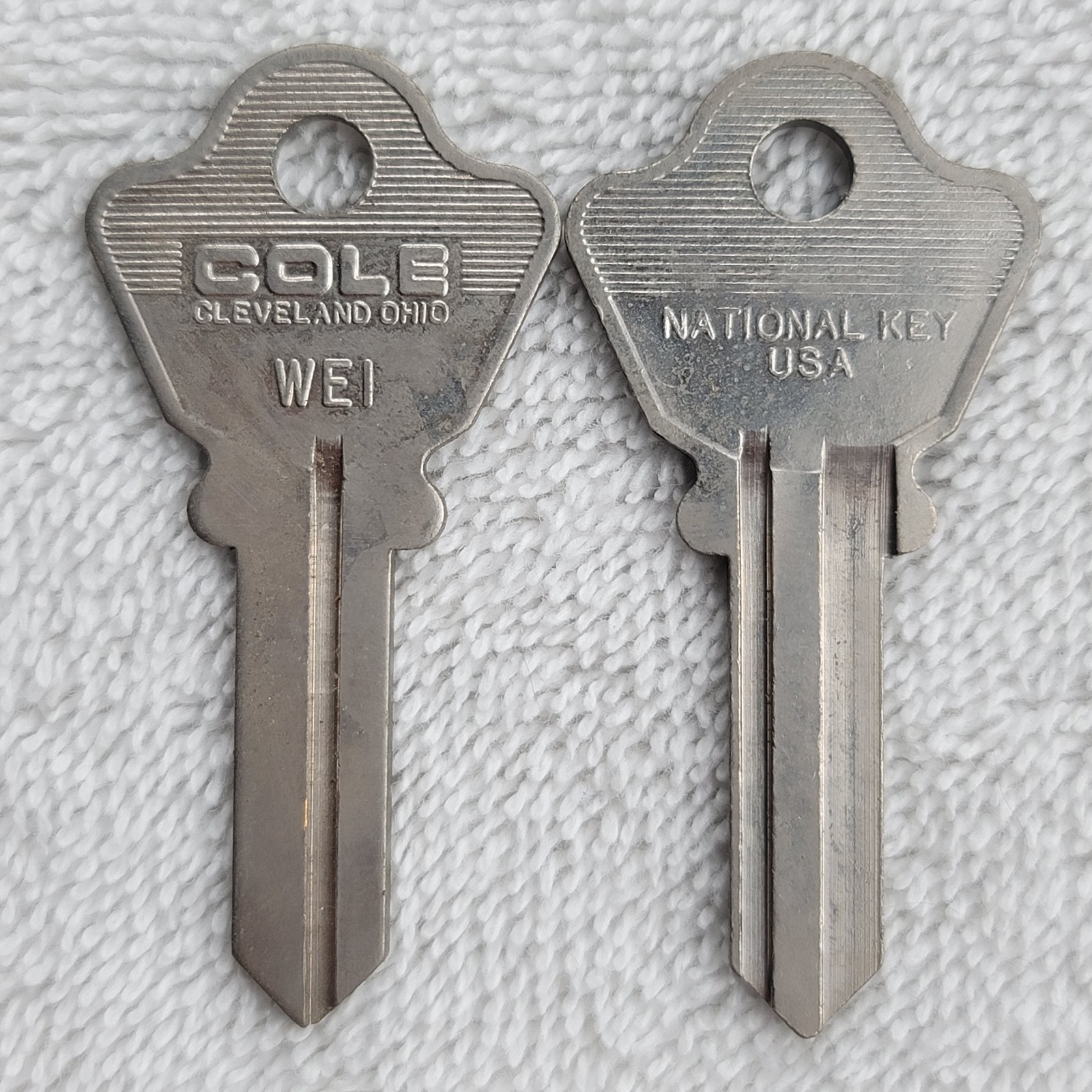 Cole WEI Key Blanks Lot of 2 New Old Stock