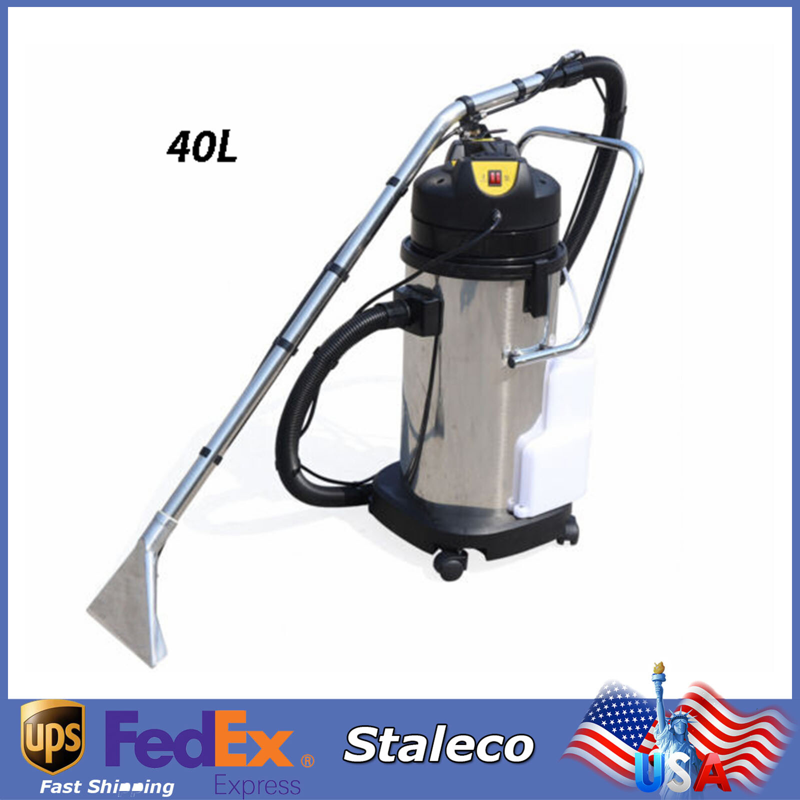 40L 3in1 Commercial Carpet Cleaning Machine, Vacuum Cleaner Extractor