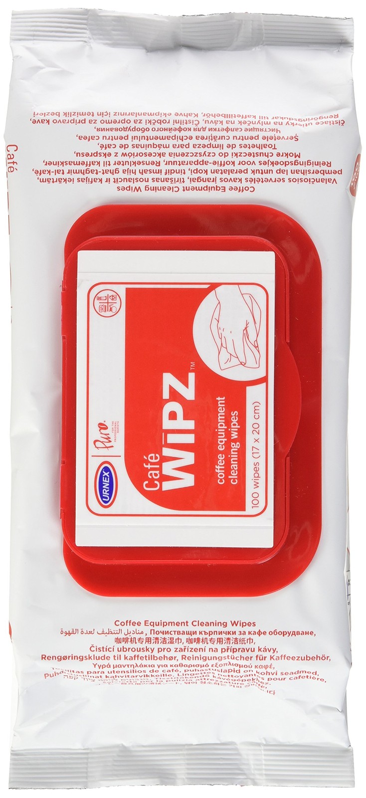 Urnex Cafe Wipz Coffee Equipment Cleaning Wipes