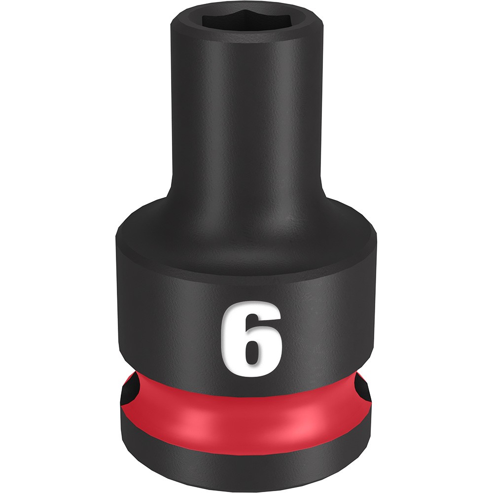 Milwaukee 49-66-6130 SHOCKWAVE 3/8in Drive 6mm 6-Point Impact Socket