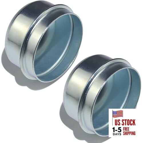 2PCS 1.98" Trailer Hub Cap,Trailer Axle Bearing Dust Cap Cup,Bolt Metal
