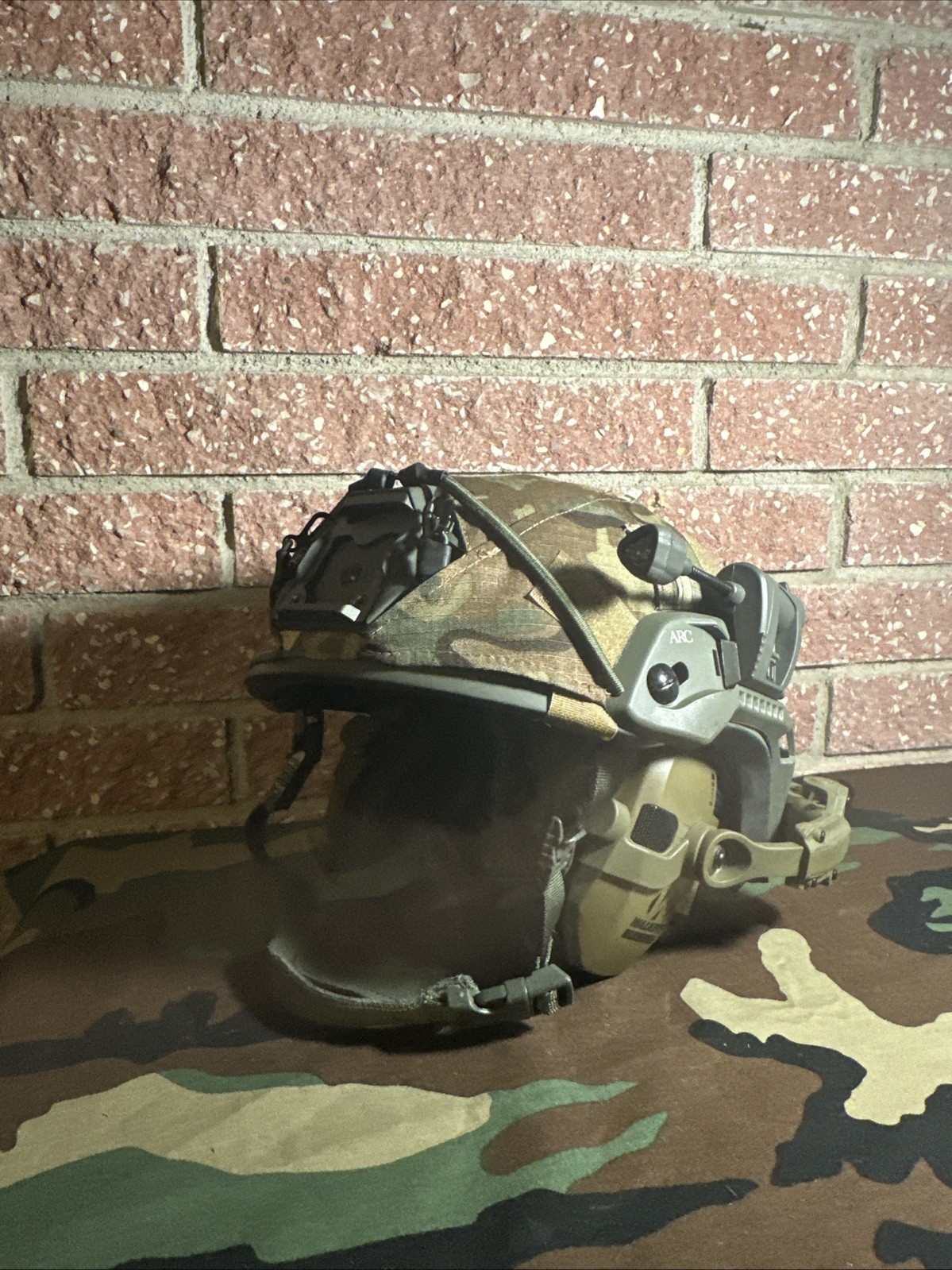 USGI/USMC Ach Medium MSA Tactical Ballistic Helmet High Cut Mod.8470-01-506-6369