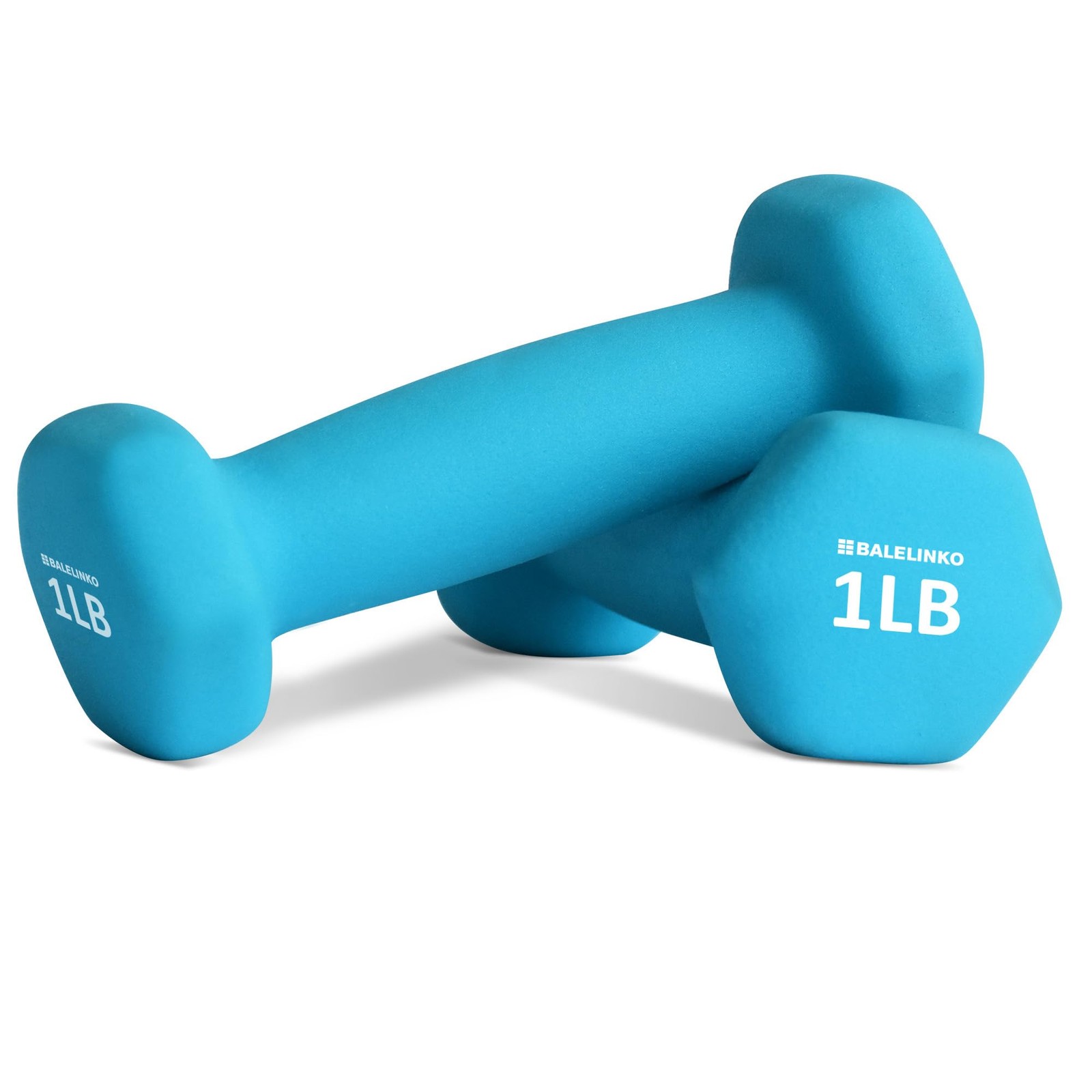 Neoprene Dumbbells for Strength Training | 1 LB Free Weights for Home Gym