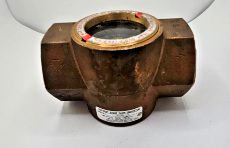 DWYER SFI-350-1-1/2 Midwest Sight Flow Indicator 125PSIG (860kPa)