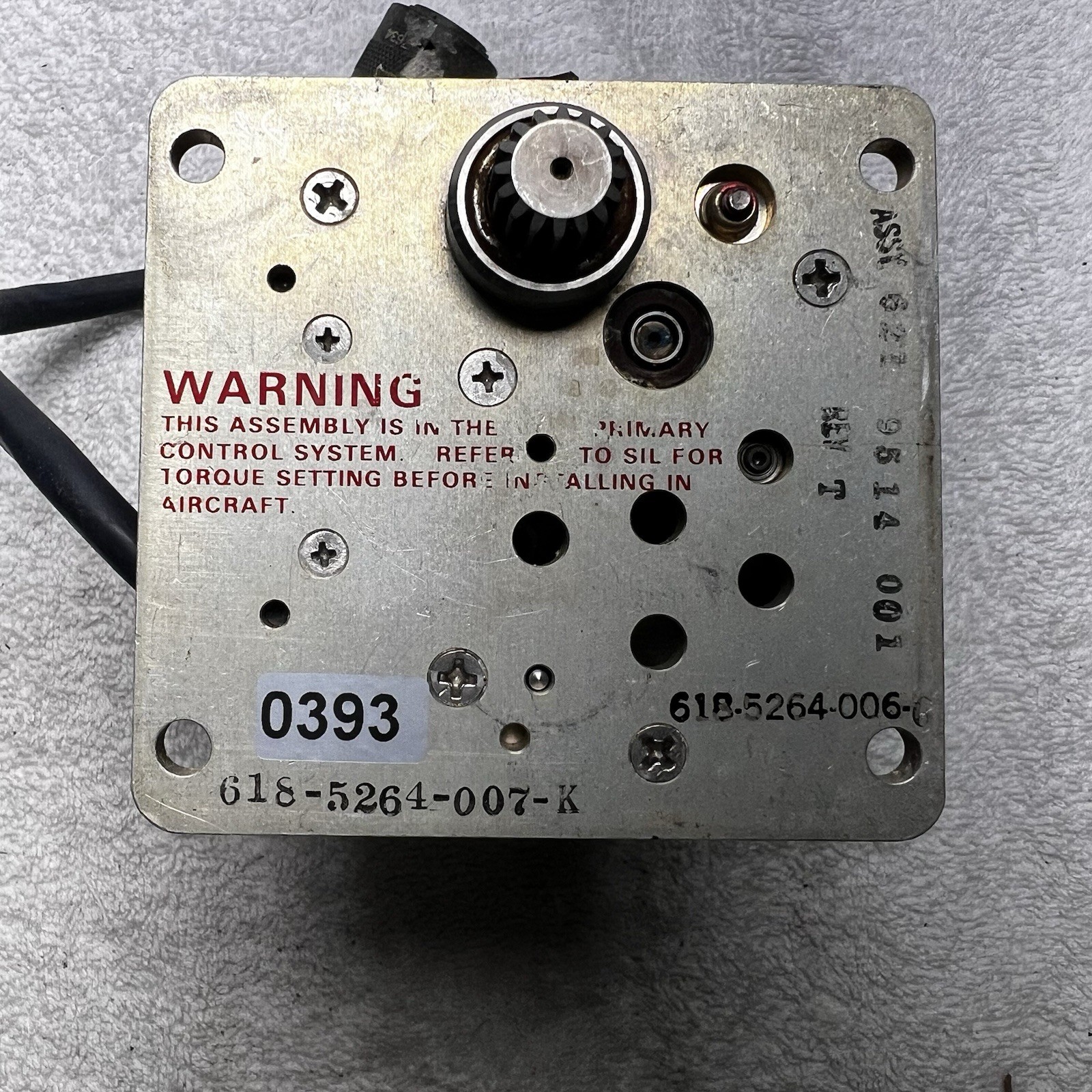 Collins 334C-9A Mounting Servo Motor Rudder 622-2366-001 W/ Mod 1