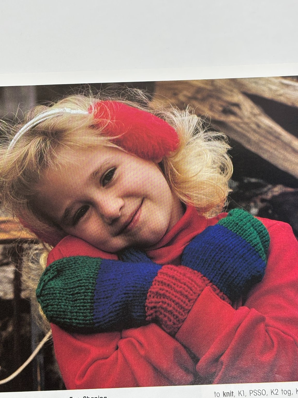 Mittens for Kids Knitting Pattern Size 2-8 Pages from Book