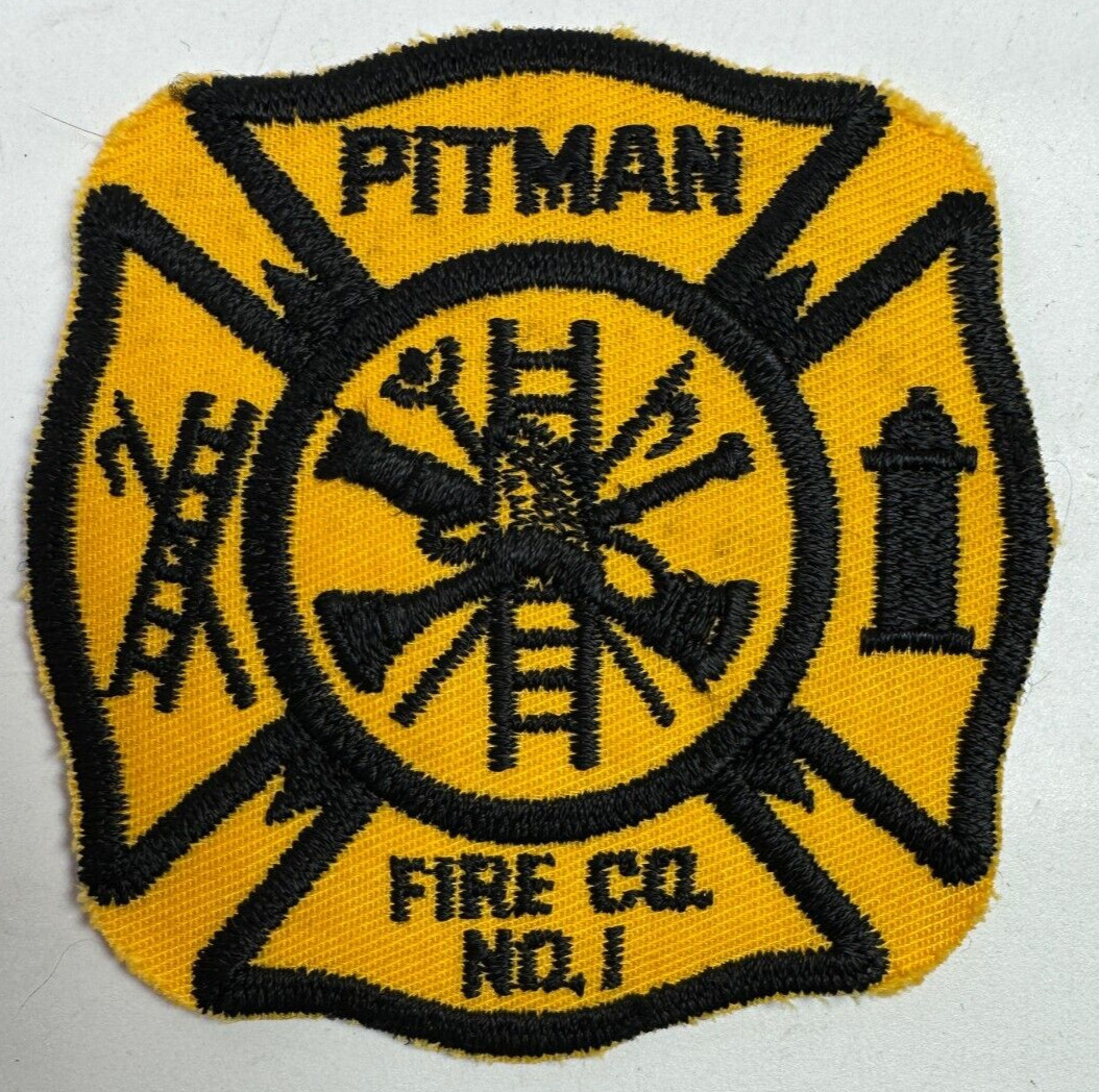 Pitman Fire Co No 1 New Jersey NJ Patch L2