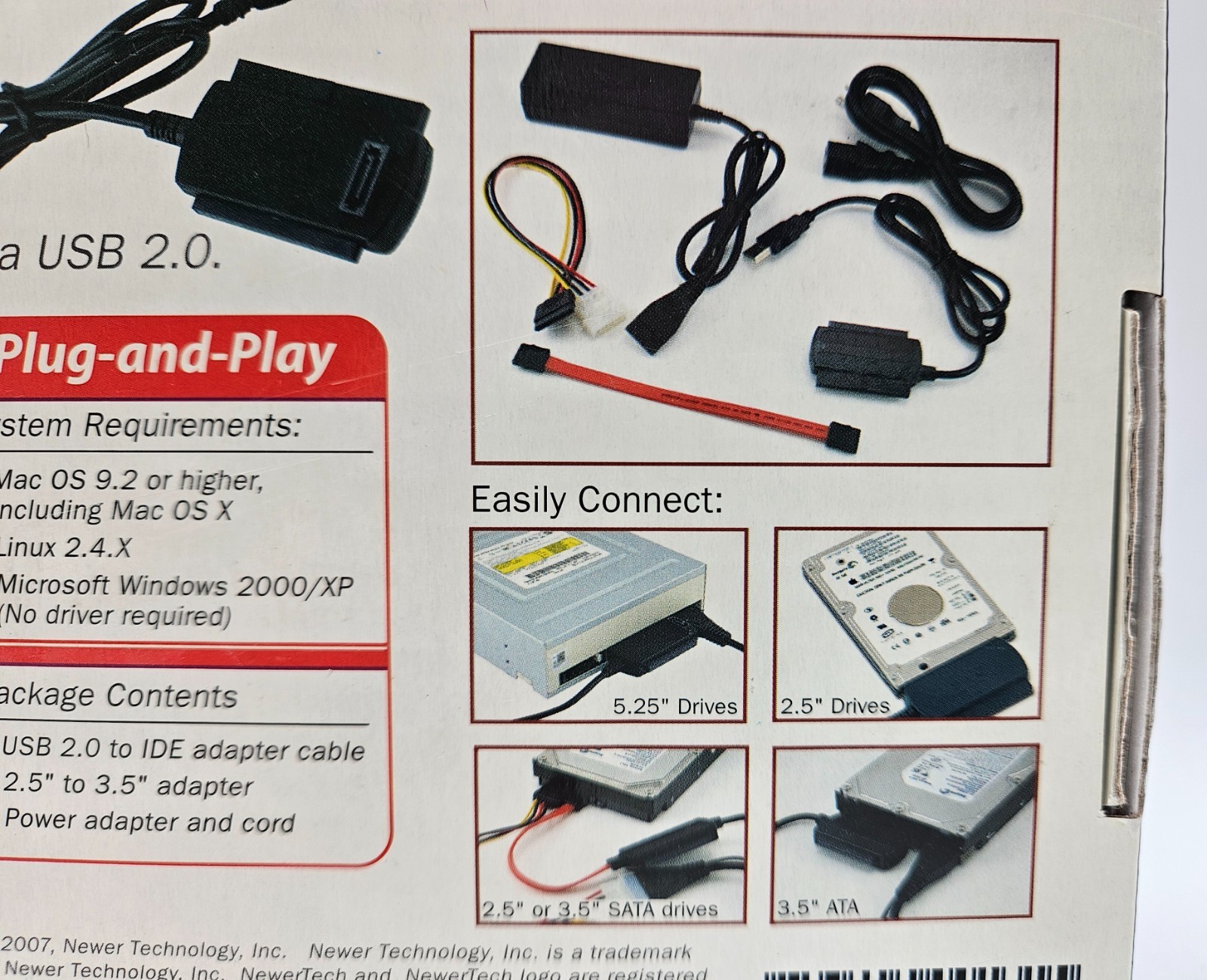 Newer Technology USB 2.0 Universal Drive Adapter IDE ATA SATA