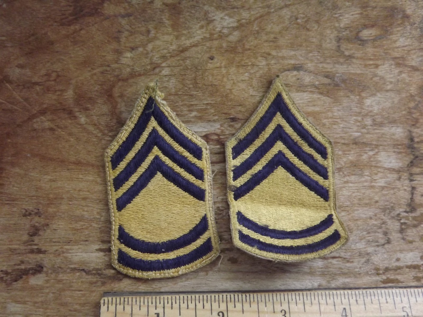 Pair, 1948-Pattern Army Technical Sergeant Combat Chevrons - INV# C1850