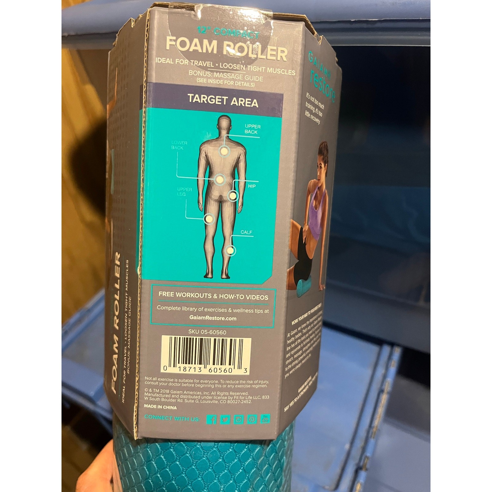 GAIAM restore 12" Compact Foam Roller