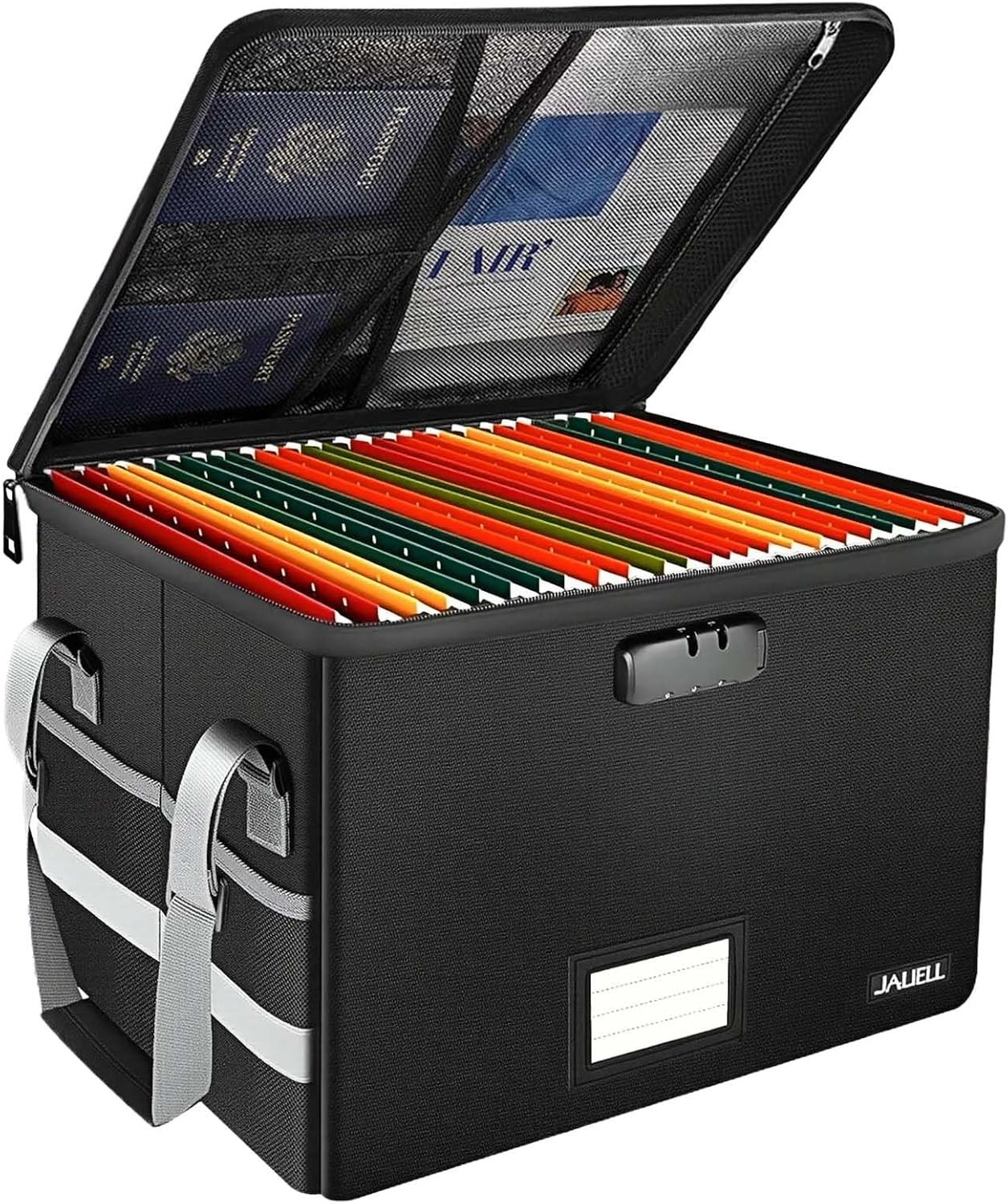Fireproof Box with Lock, Document Storage Organizer with Lid, organizer Filing S