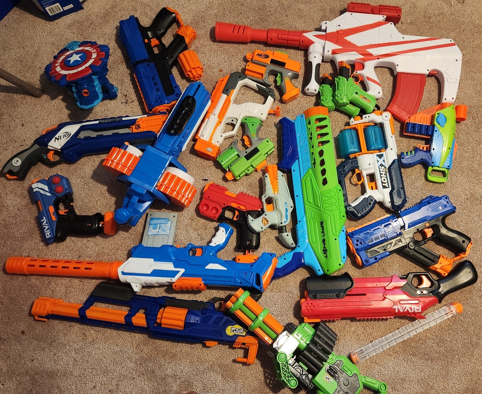 nerf guns/x shot