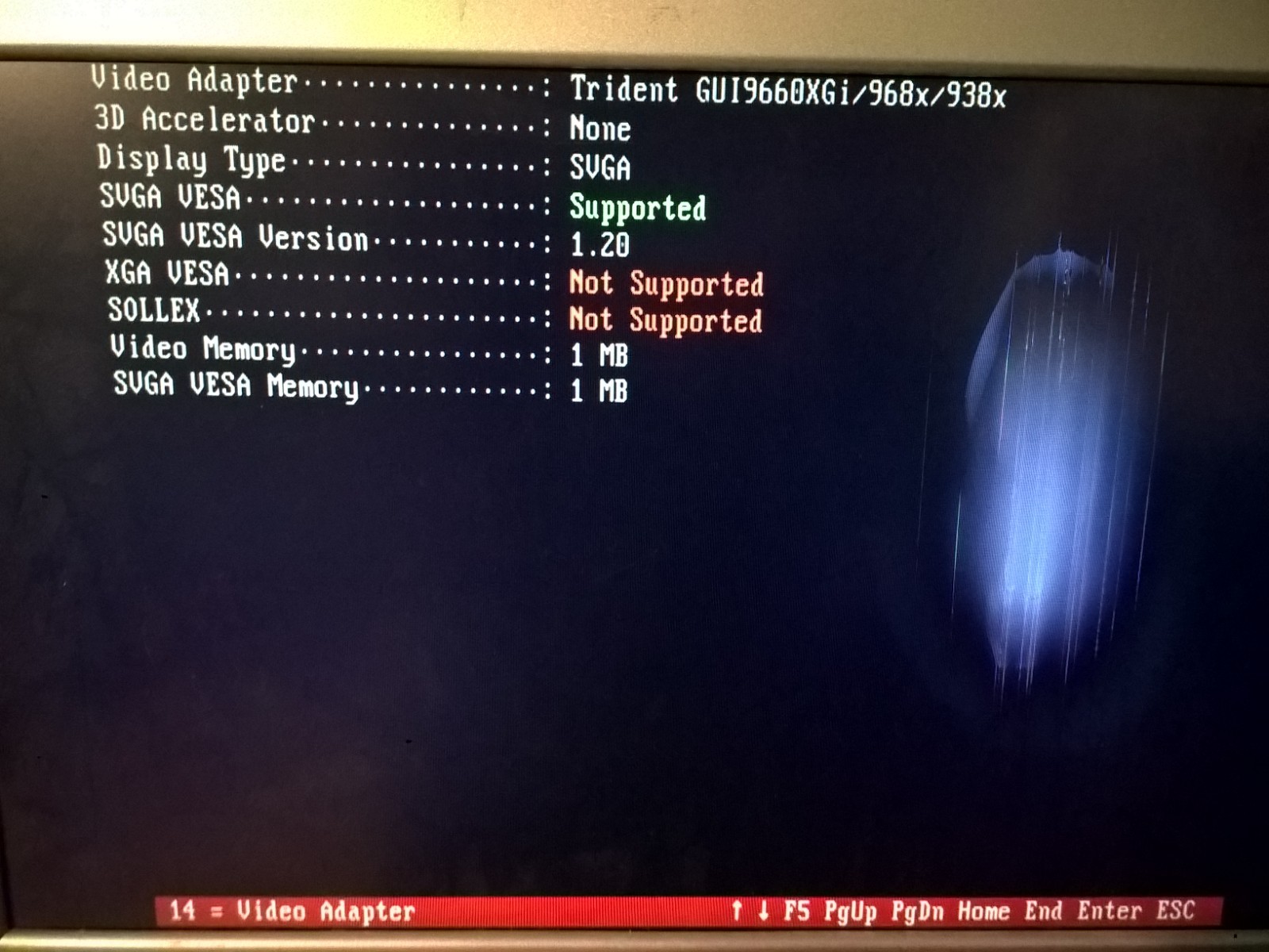 Trident 9680 1MB PCI, TESTED GOOD, Video Card Windows Accelerator