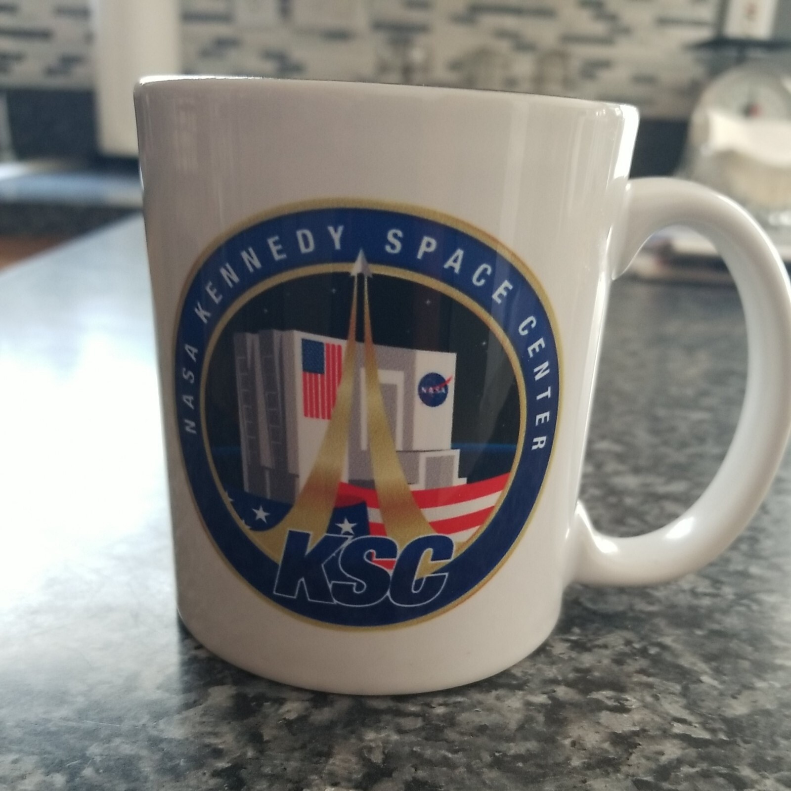 NASA Kennedy Space Center Vintage Shuttle Souvenir Coffee Mug KSC