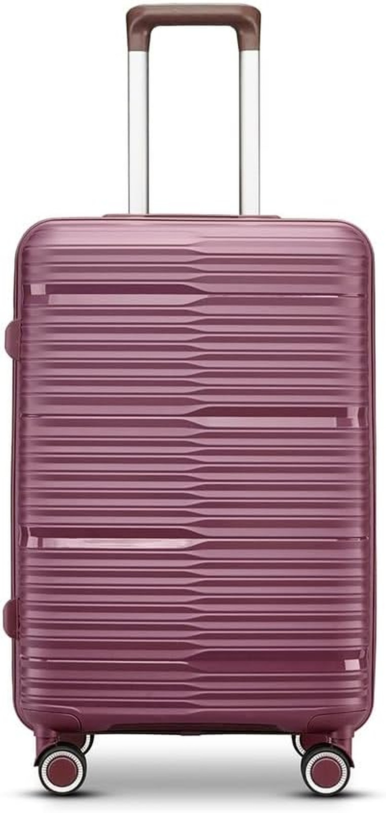Hardshell Lightweight Durable Travel Suitcase, with Quite 360 Spinner Wheels, Ex