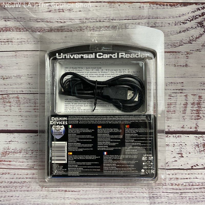 Delkin Devices Universal Card Reader Pro USB Hub All in One SD HC XC CF