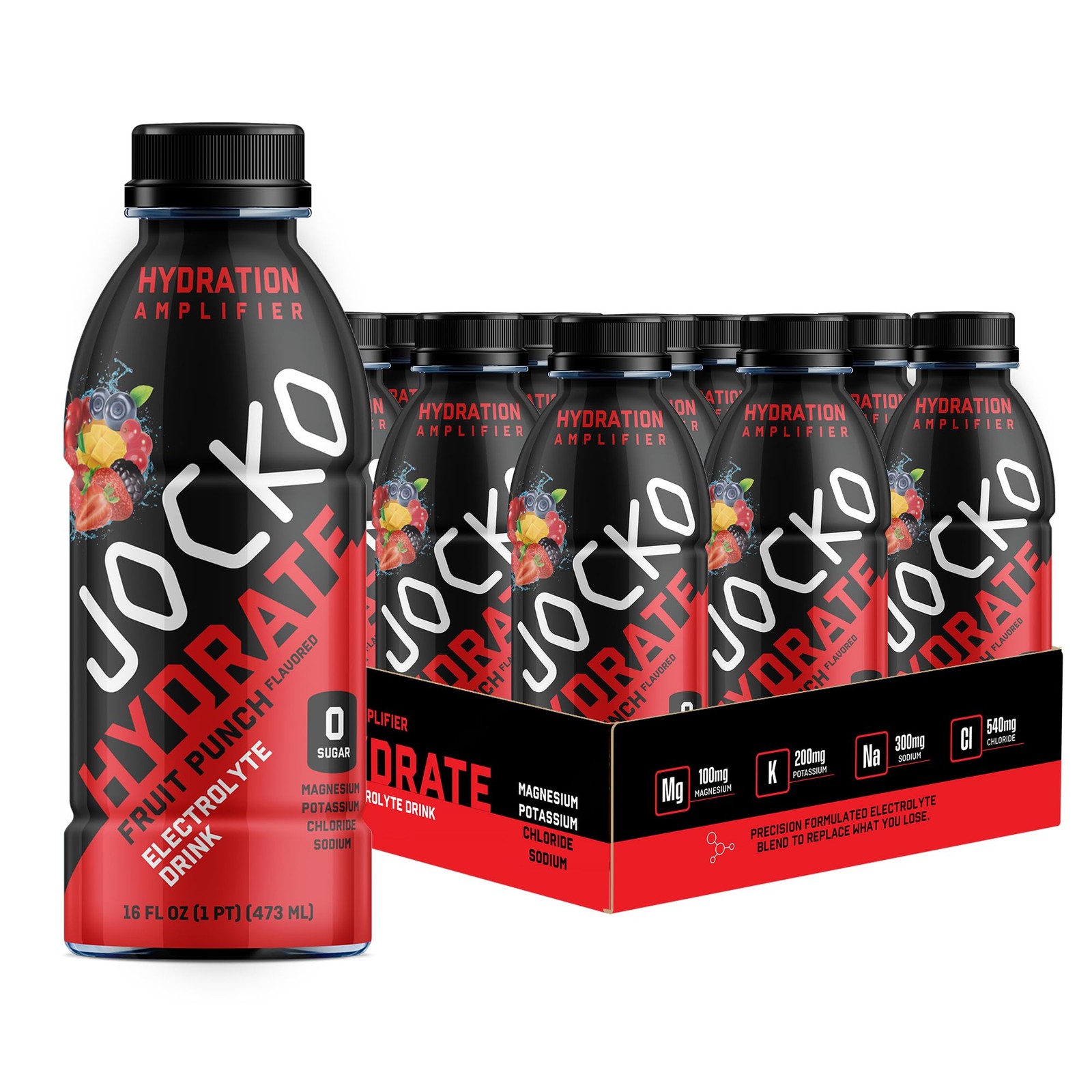 Jocko Fuel Hydrate Electrolyte Drinks - Sports Drink Hydration 16 FL Oz