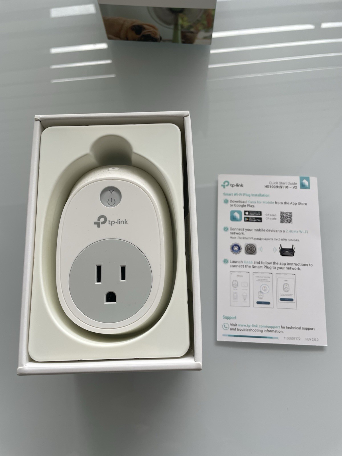 TP-Link HS100 Smart WiFi Plug Compatible W/ Alexa & Google Assistant - White