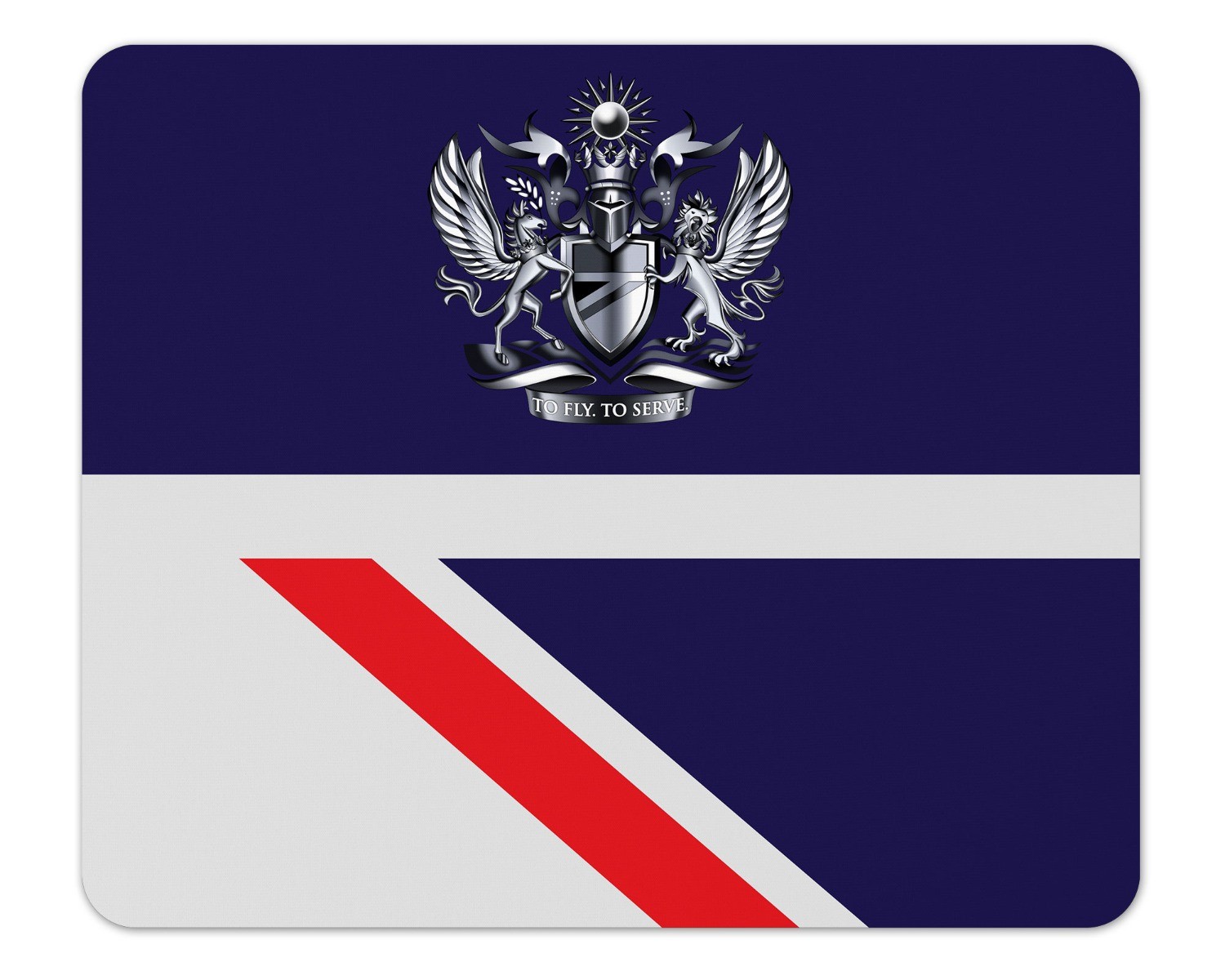 British Airways To Fly To Serve Logo Landor Livery Mouse Pad 1/8 Inch Thick