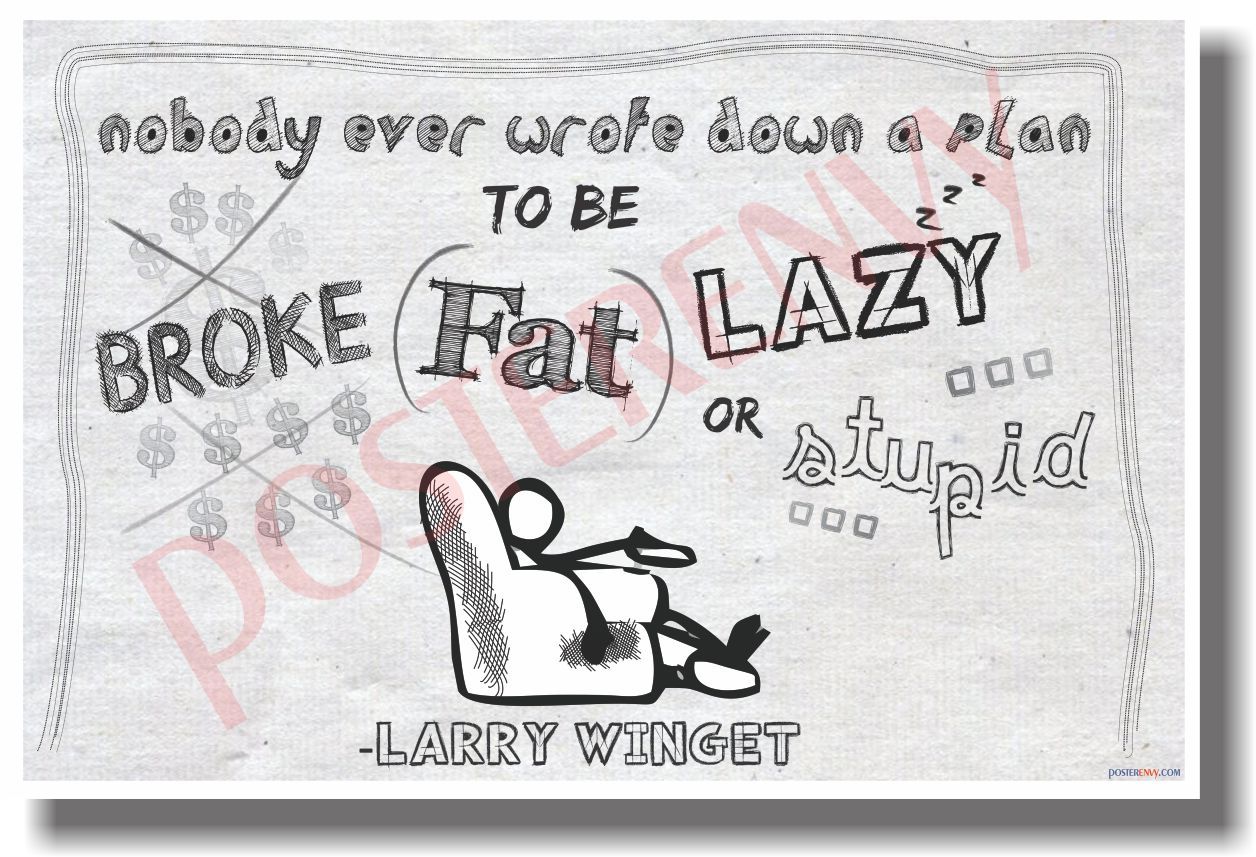 Nobody Has Ever Written Down a Plan 2 - New Classroom Motivational Poster