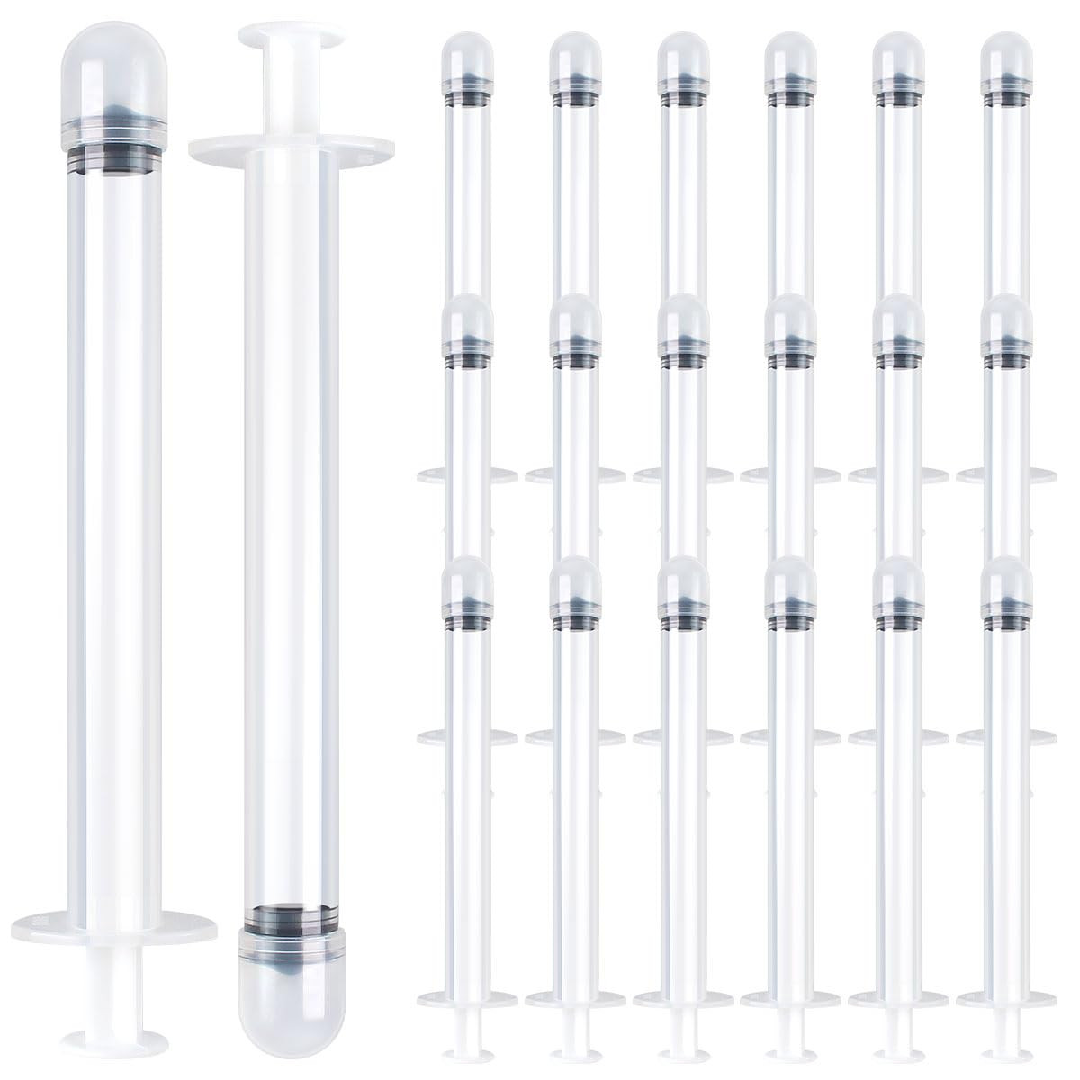 20 Pack Disposable Plastic Vaginal Cream Applicators, Individually Wrapped Hy...