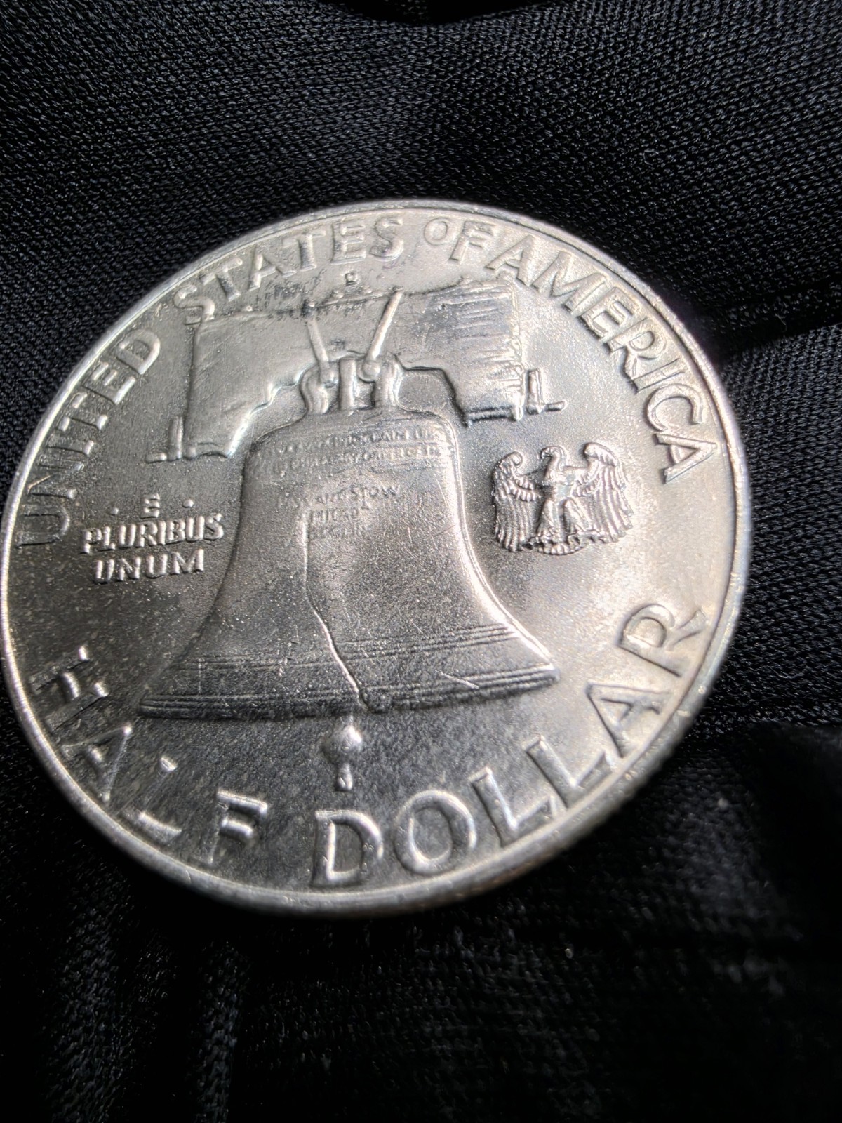 1957 Franklin Half Dollar (D) 90% SILVER!
