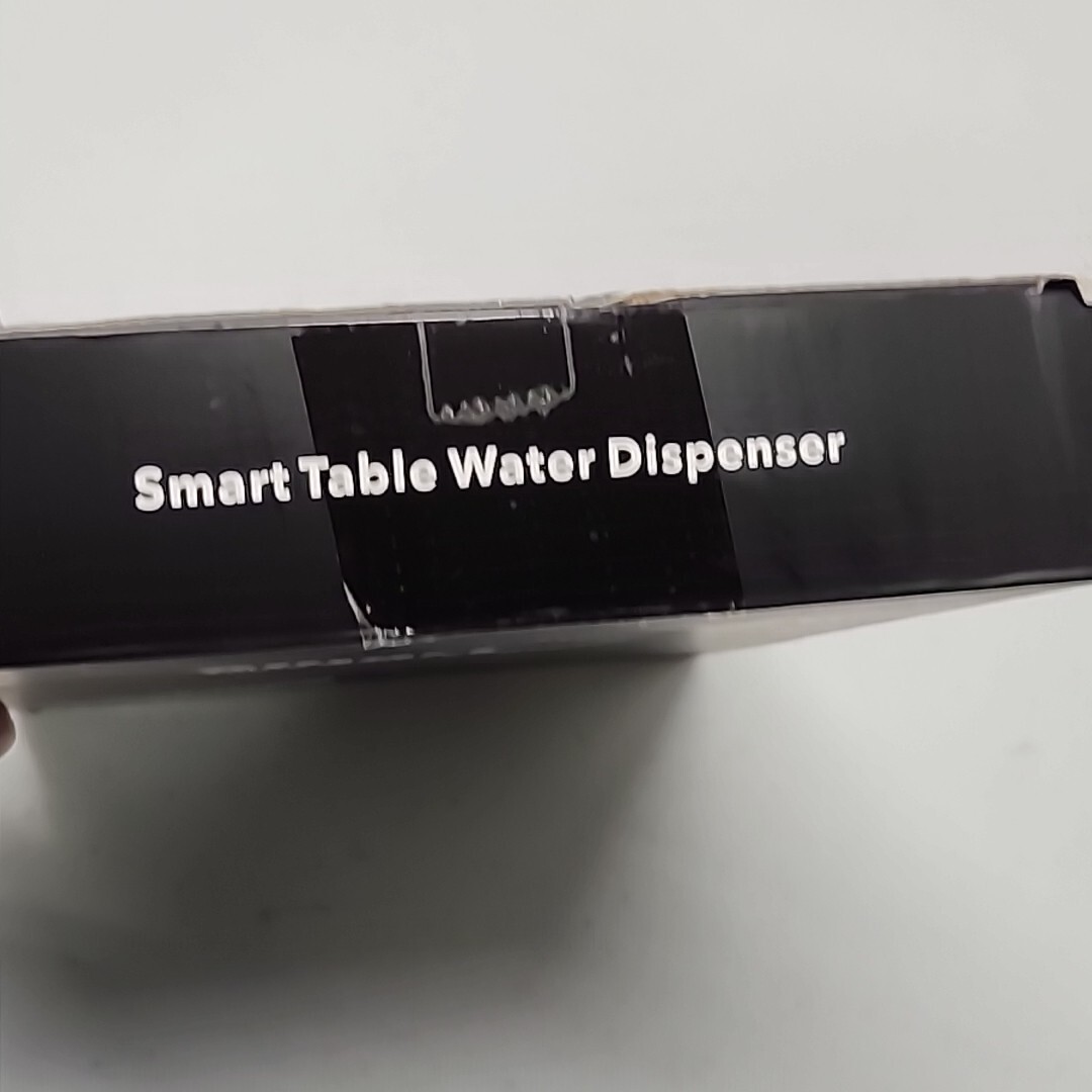 Smart Table Water Dispenser with USB Rechargeable Pump - Black - New Open Box