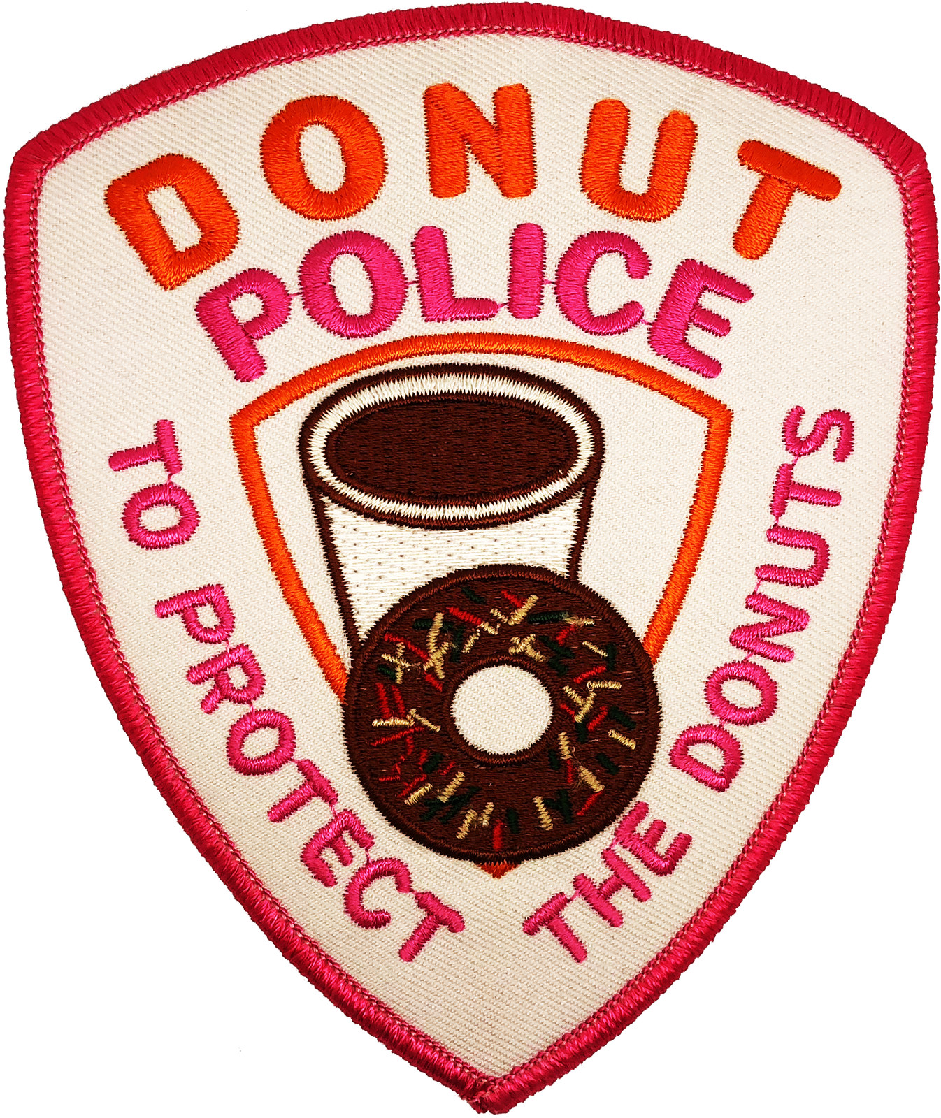 DONUT POLICE SHOULDER PATCH: "Dunk-In" To Protect the Donuts Novelty Spoof