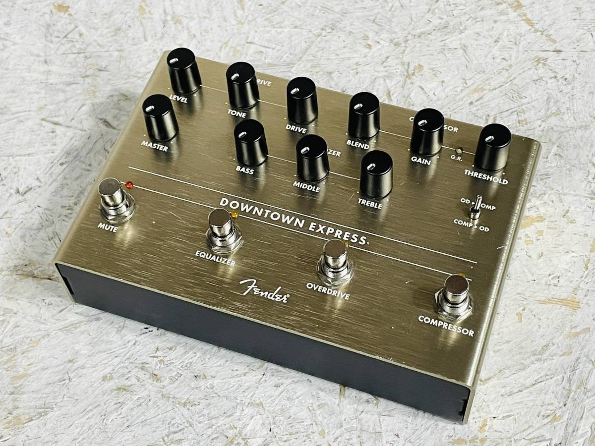 Fender Downtown Express Bass Multi-Effects Pedal 3-Band EQ Compressor Used