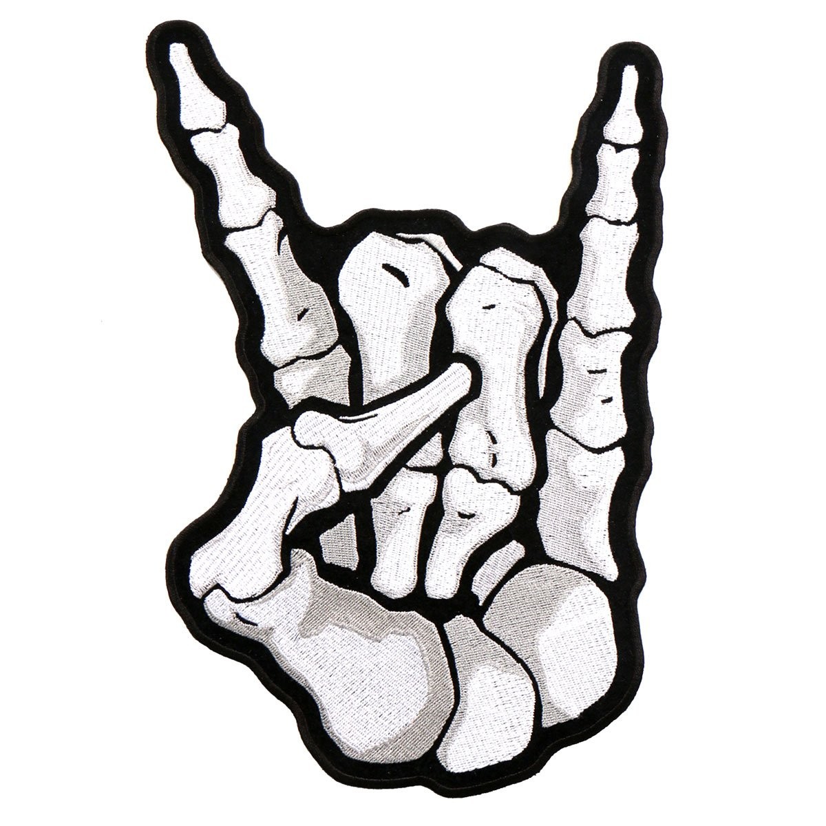 Hot Leathers PPA9100-29545 Multi-Colored 3"x5" Skeleton Death Horns Patch