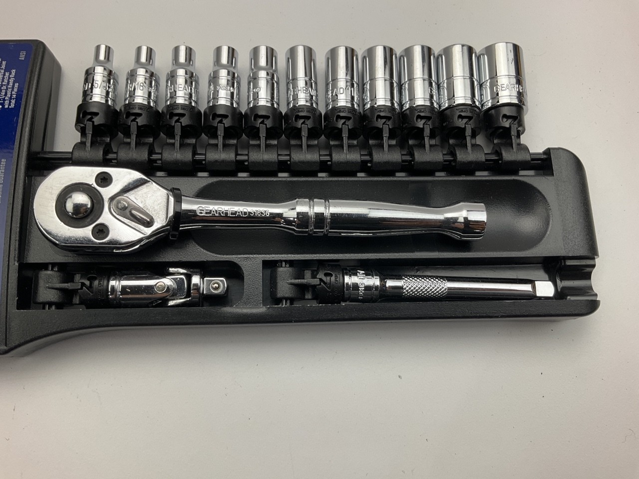 Gearhead GH4254 1/4" SAE Drive Socket & Ratchet Handle Set, 14-Piece