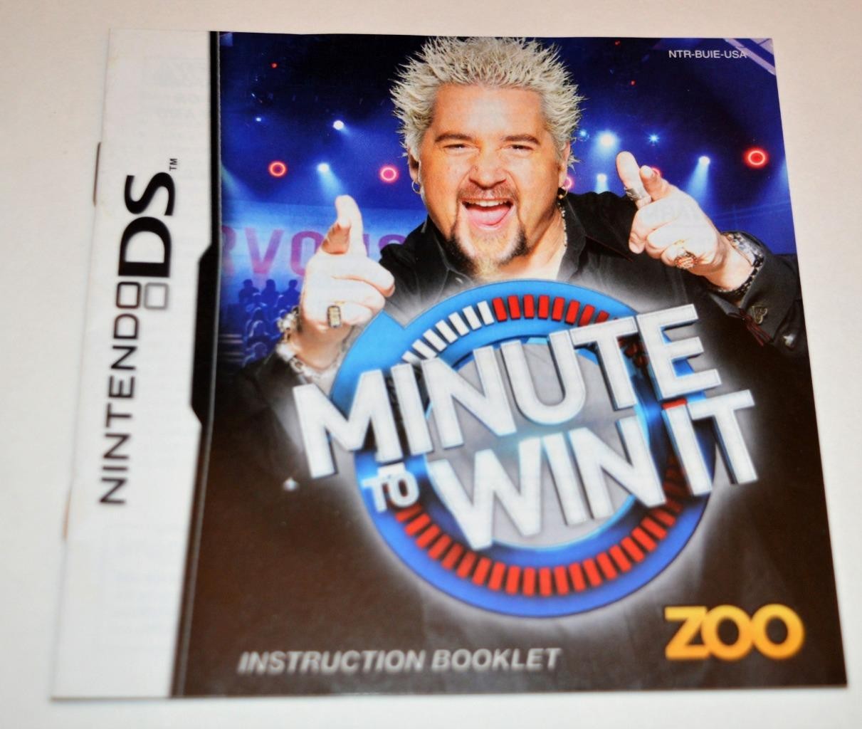 MANUAL ONLY Minute to Win It Nintendo DS Instruction Booklet
