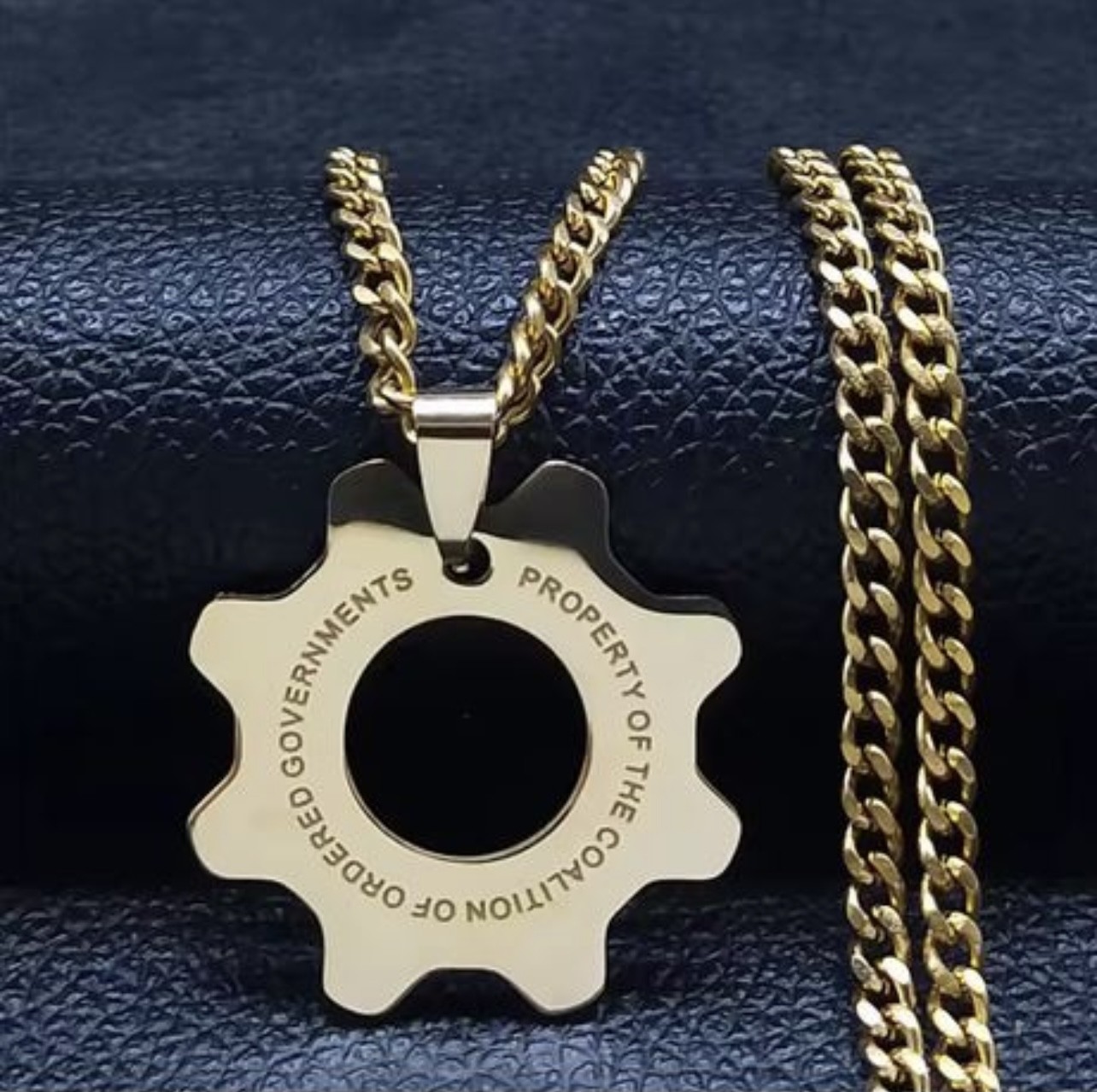 Gears of War Metal COG Tag Necklace