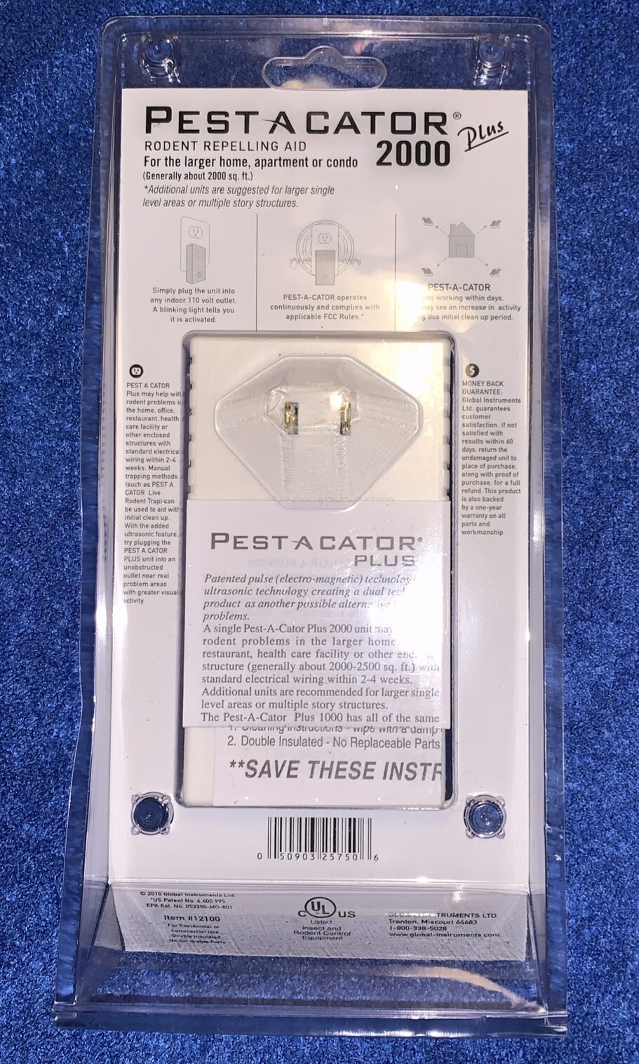 Pestacator 2000 Rodent Repelling Aid