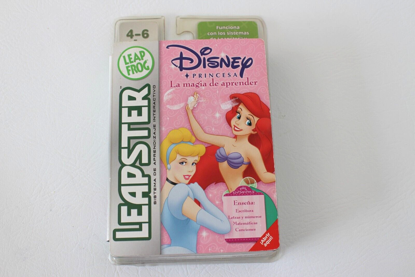 Leap Frog Leapster Spanish Disney Princess La magia de aprender; 4-6 Anos