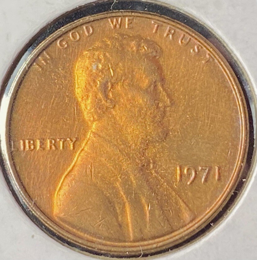 1971 Lincoln Cent - Red - DDO FS-101