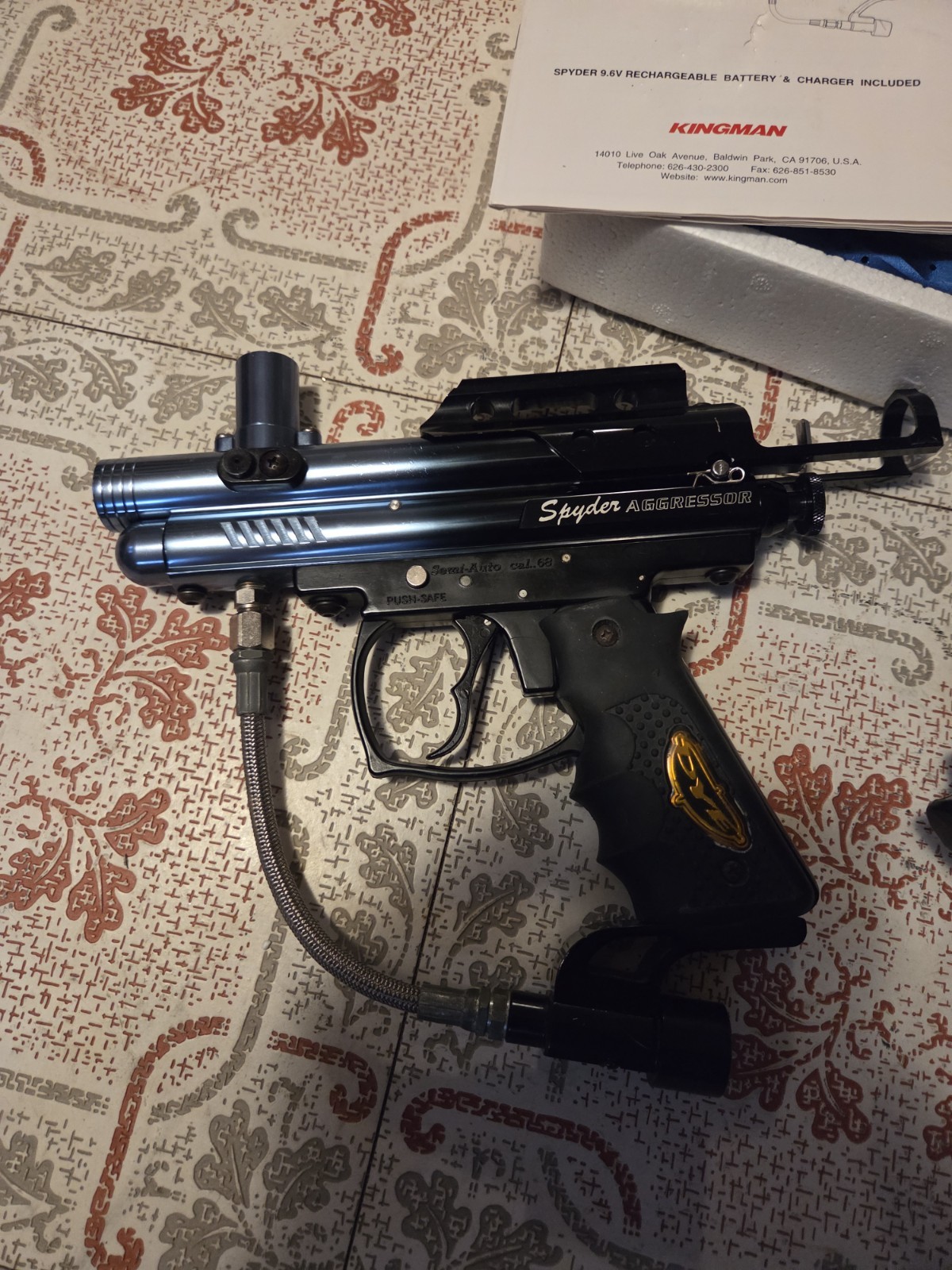 Tippmann 98 Custom Paintball Marker, 2 Spyders As Is Untested