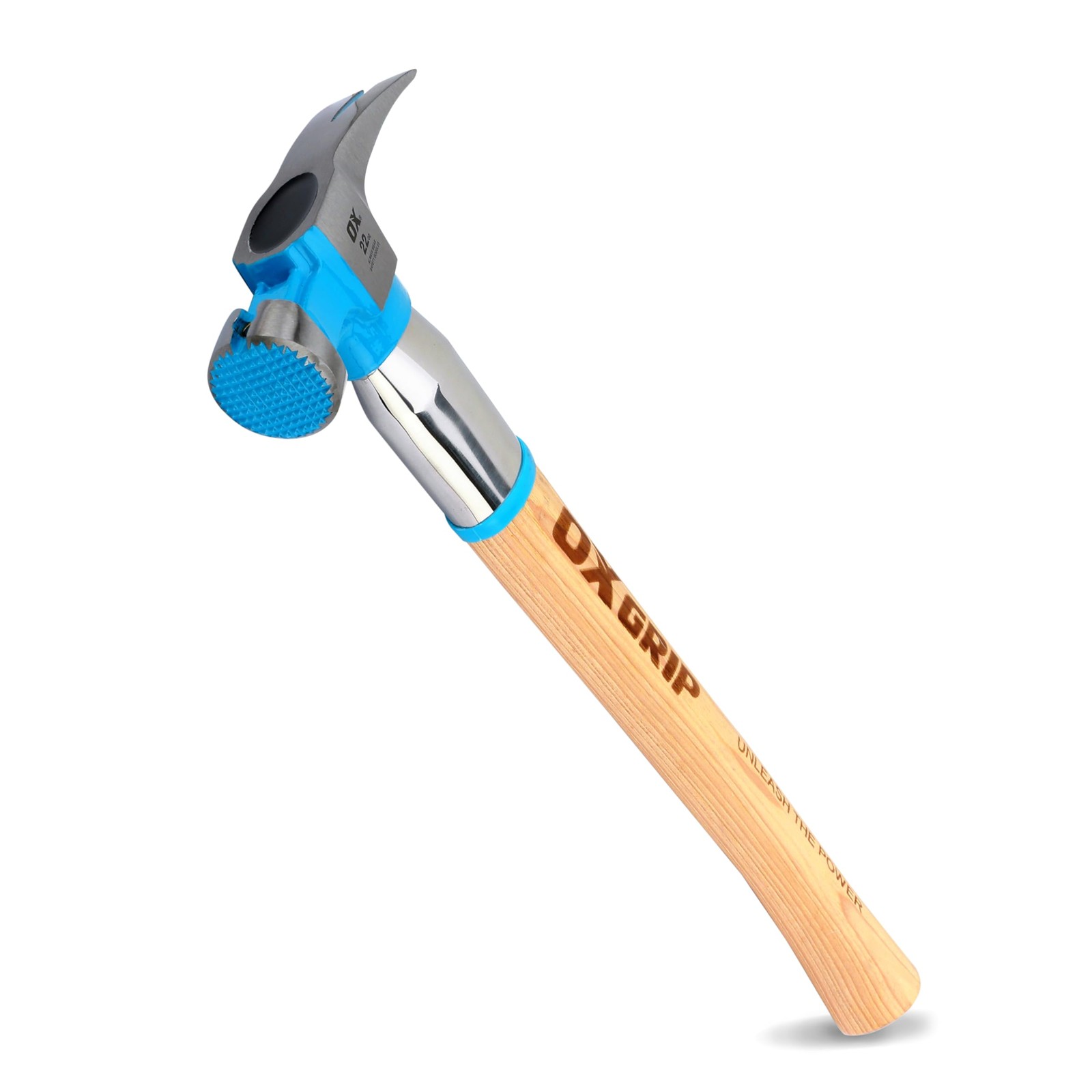 Tools Pro Hickory Hammer, Steel Reinforced, Claw, Framing, 22 Oz, Hickory Handle