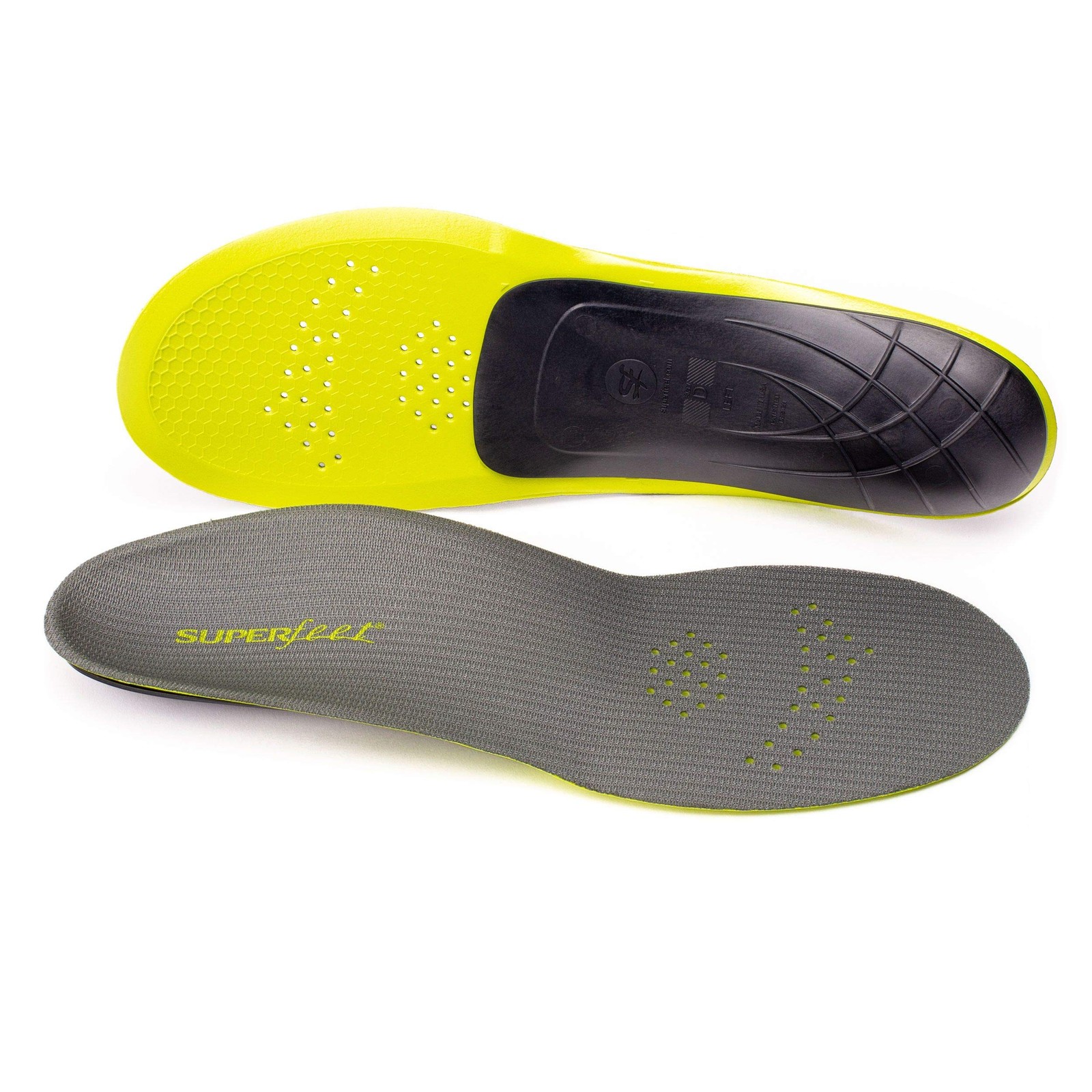 Performance Insoles Superfeet CARBON Gray 11.5-13 Men 12.5-14 Women Pain Relief
