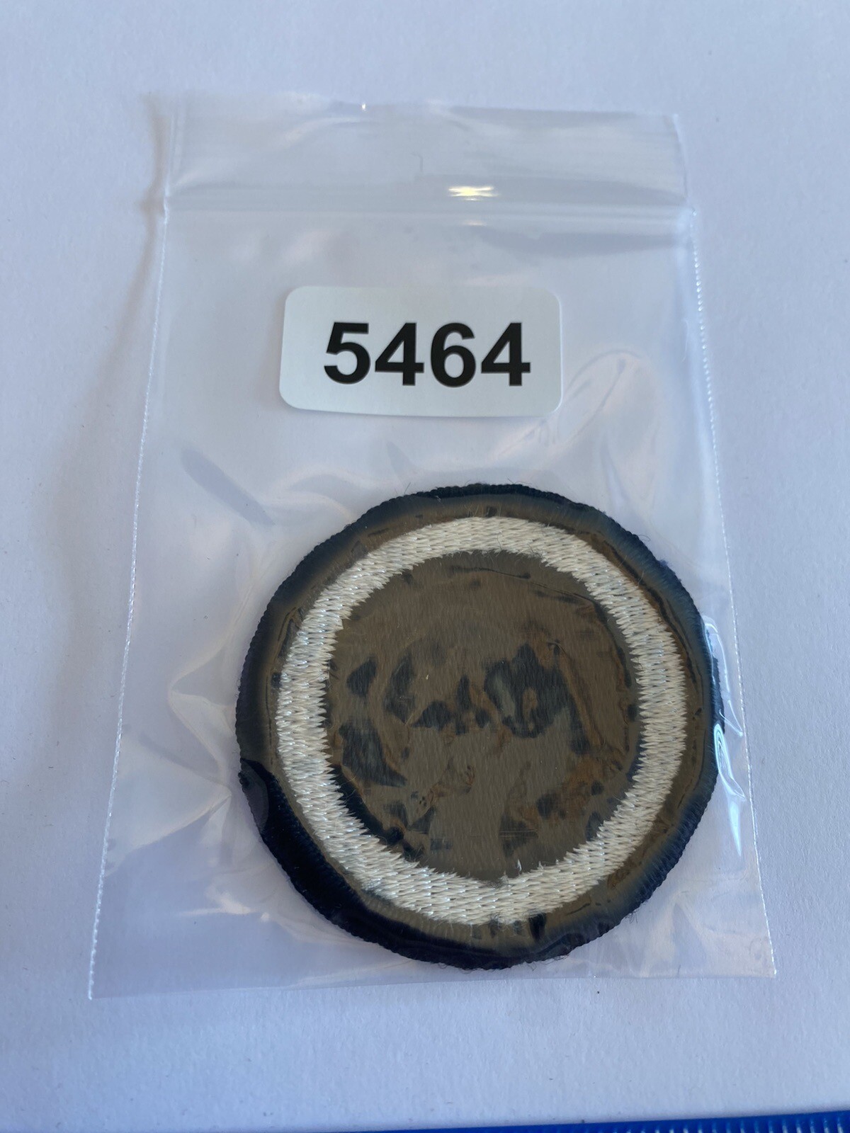US Army 1st Corps White Black Circle INV5464