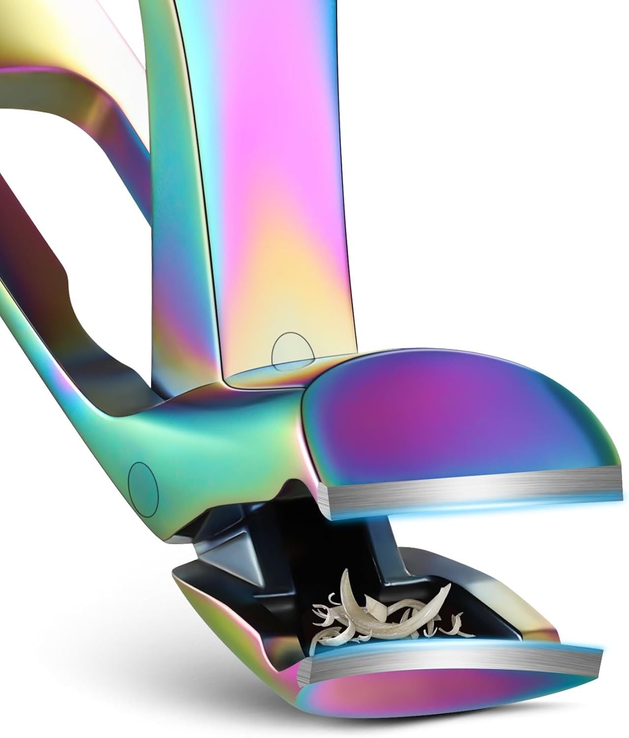 FVION Angled Head Toe Nail Clippers, Ergonomic Curved Toenail Multi Color